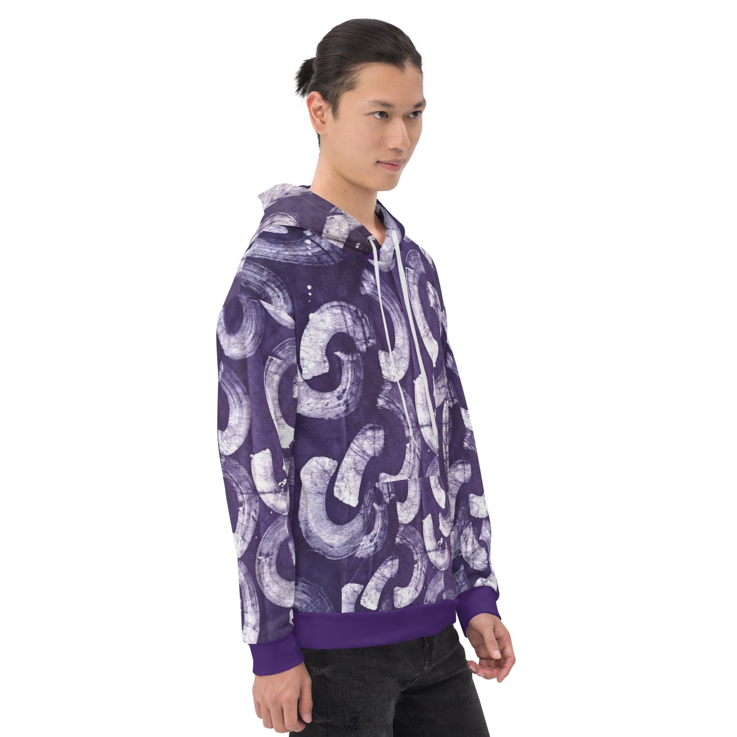 Purple Adire Unisex Hoodie