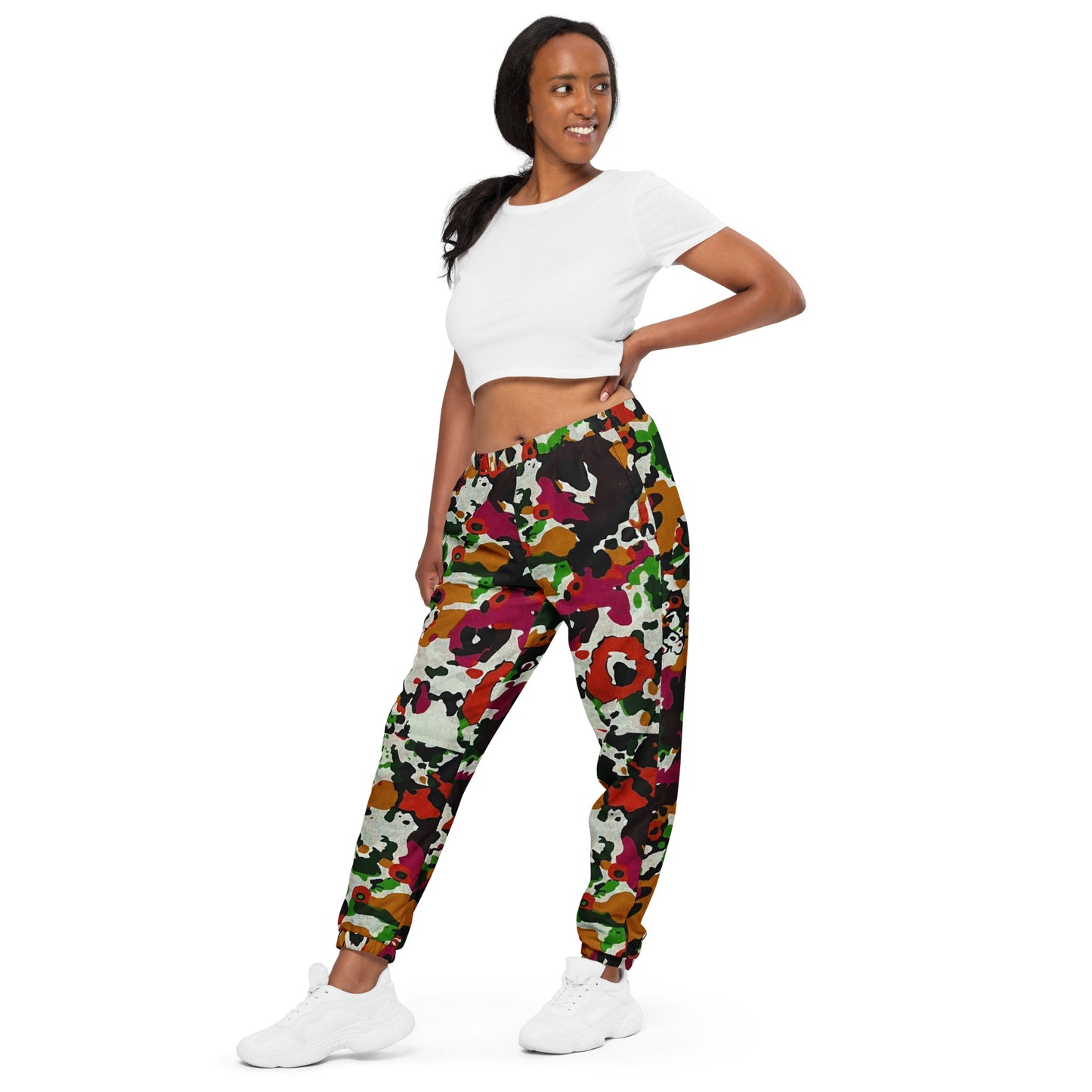 Multicolour Paint Ankara Unisex Track Pants