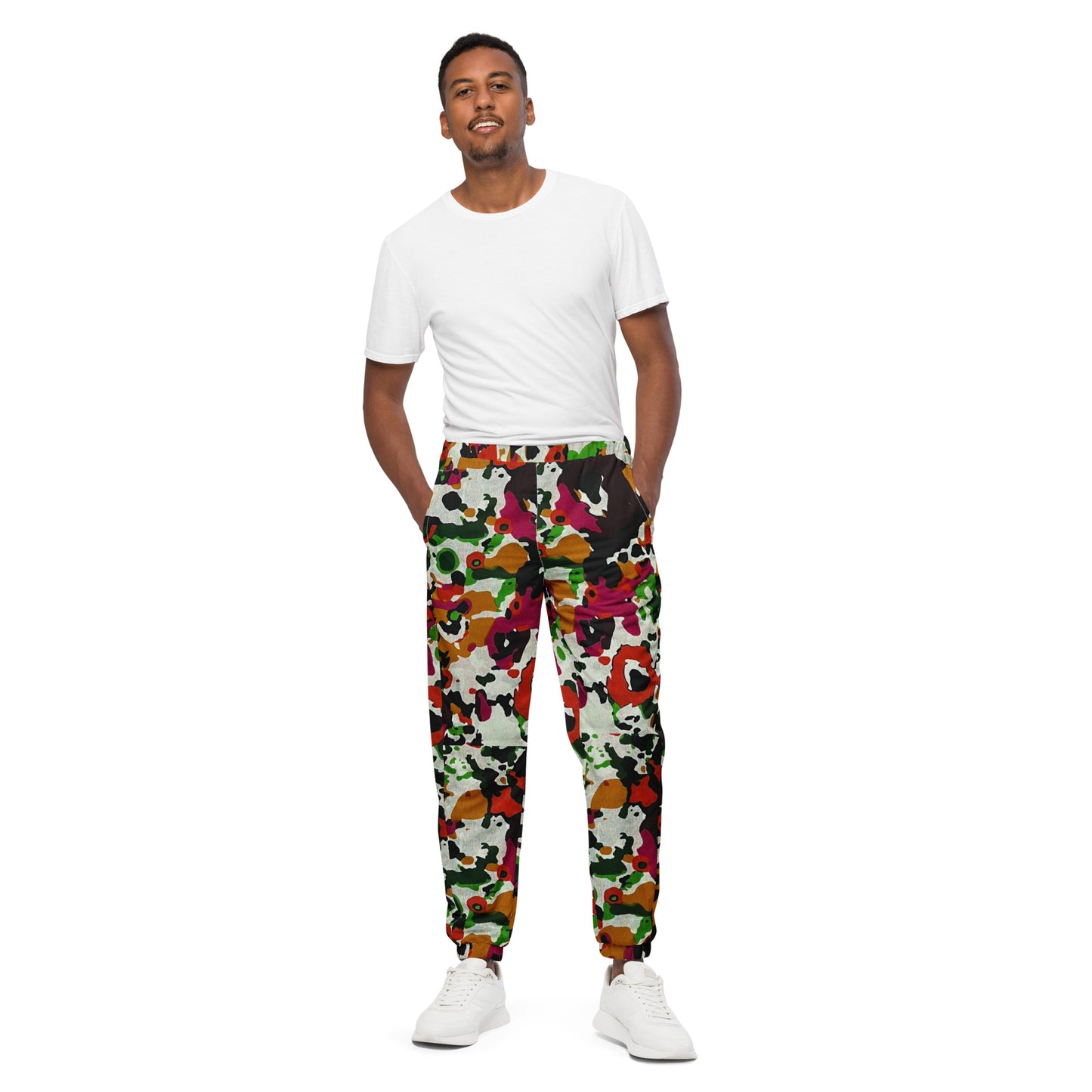 Multicolour Paint Ankara Unisex Track Pants