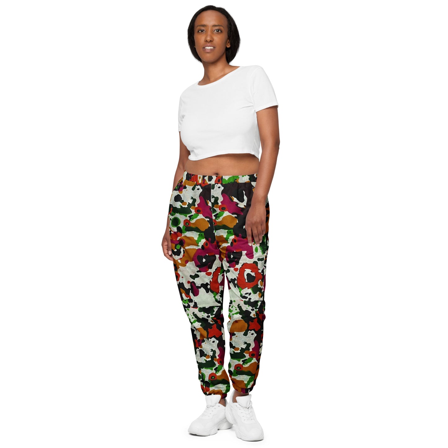 Multicolour Paint Ankara Unisex Track Pants