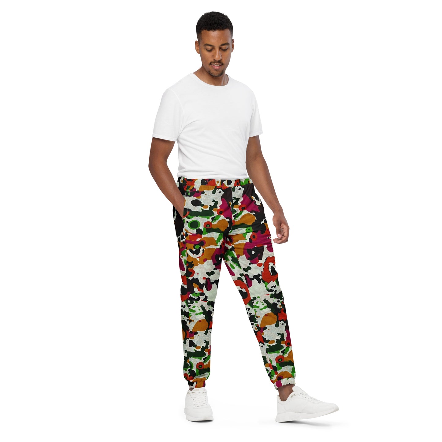 Multicolour Paint Ankara Unisex Track Pants