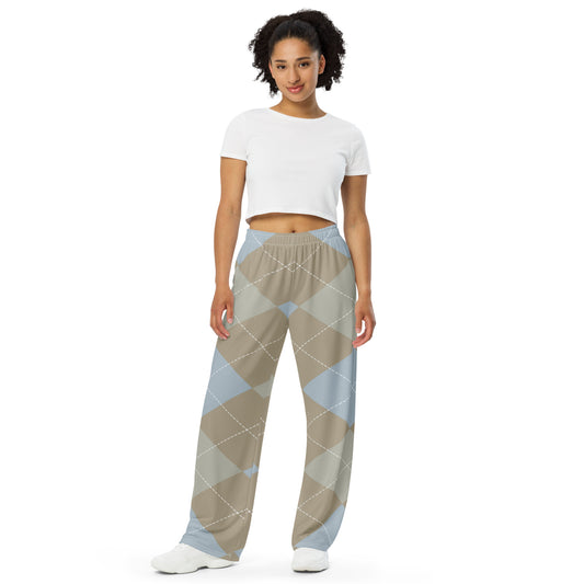 Tartan 1 Unisex Wide-Leg Pants