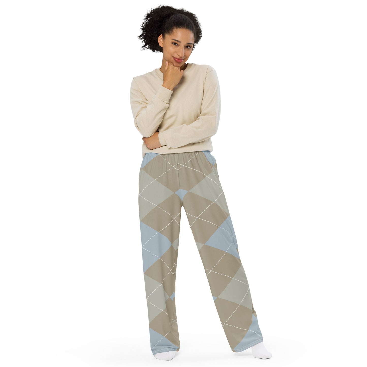 Tartan 1 Unisex Wide-Leg Pants