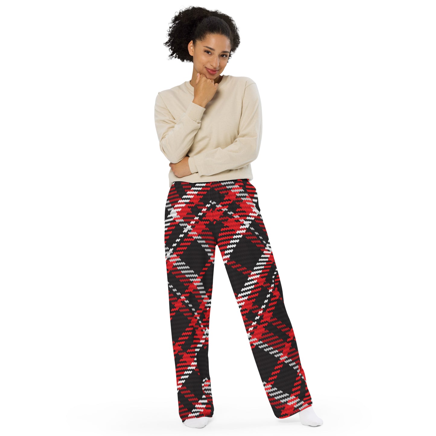 Tartan 5 Unisex Wide-Leg Pants