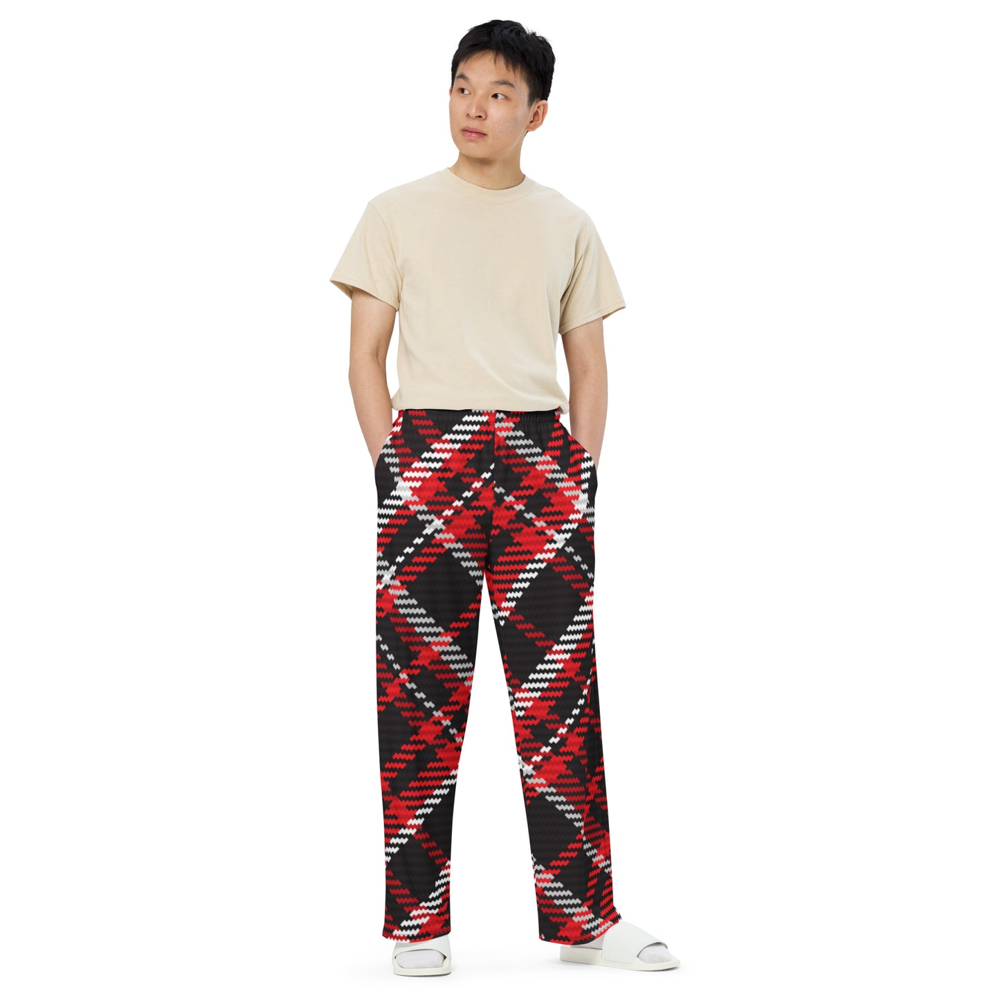 Tartan 5 Unisex Wide-Leg Pants