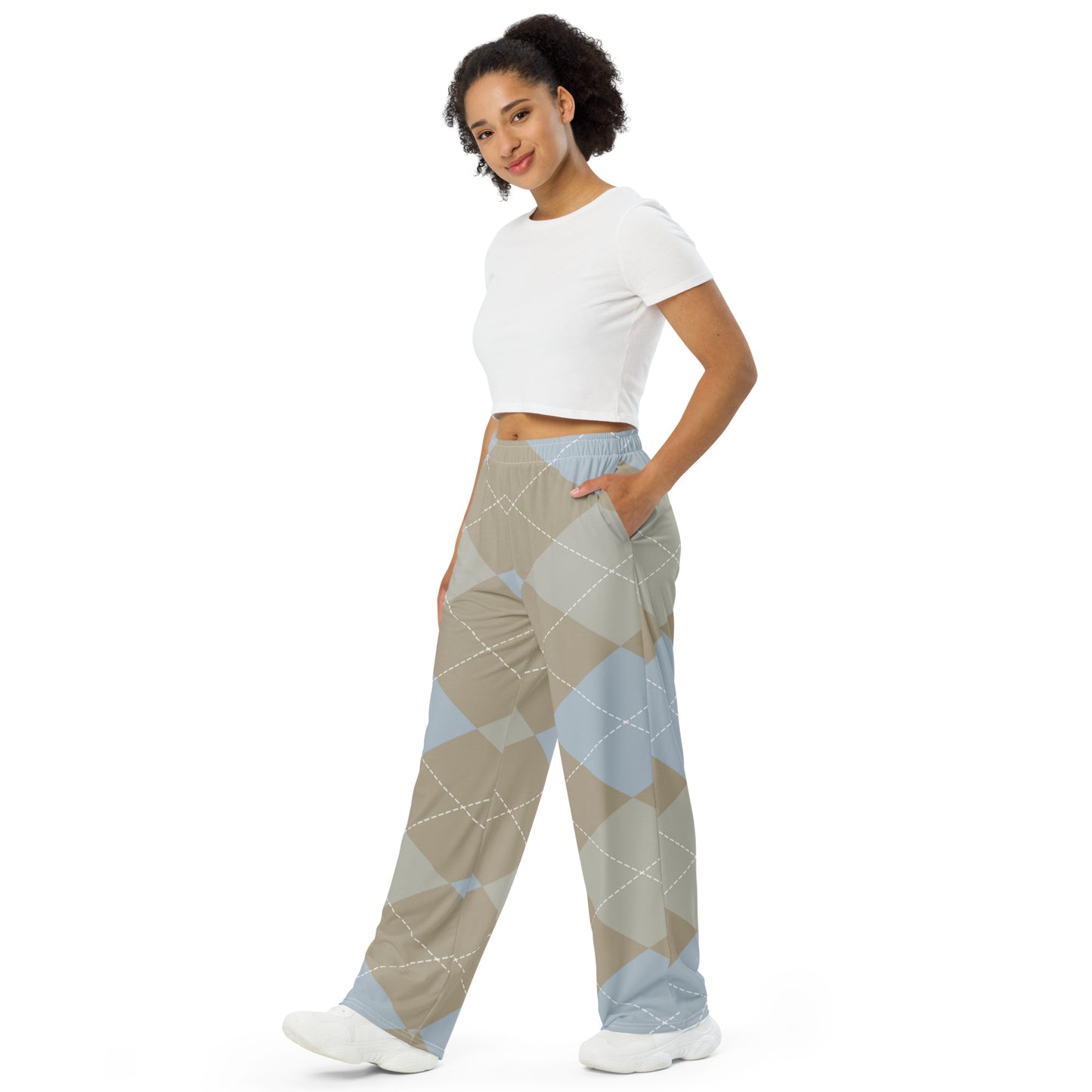 Tartan 1 Unisex Wide-Leg Pants