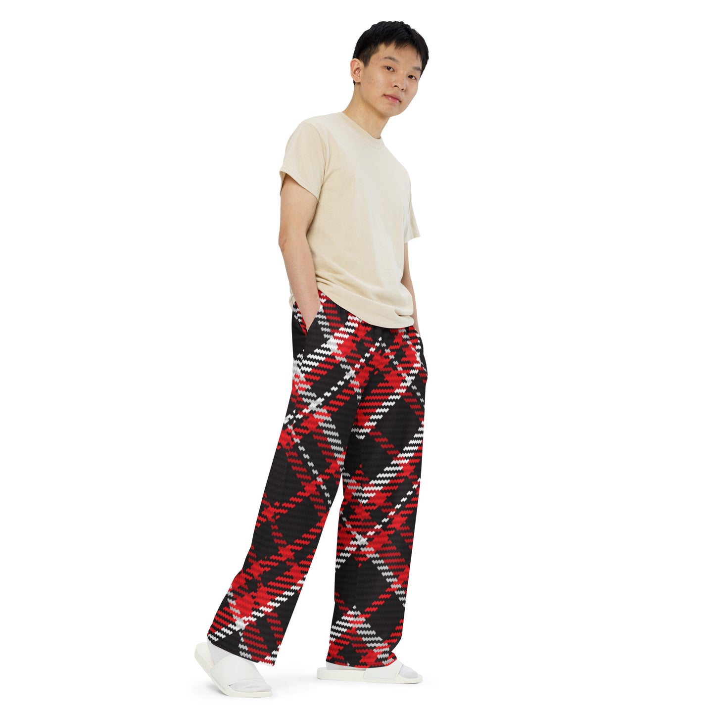 Tartan 5 Unisex Wide-Leg Pants