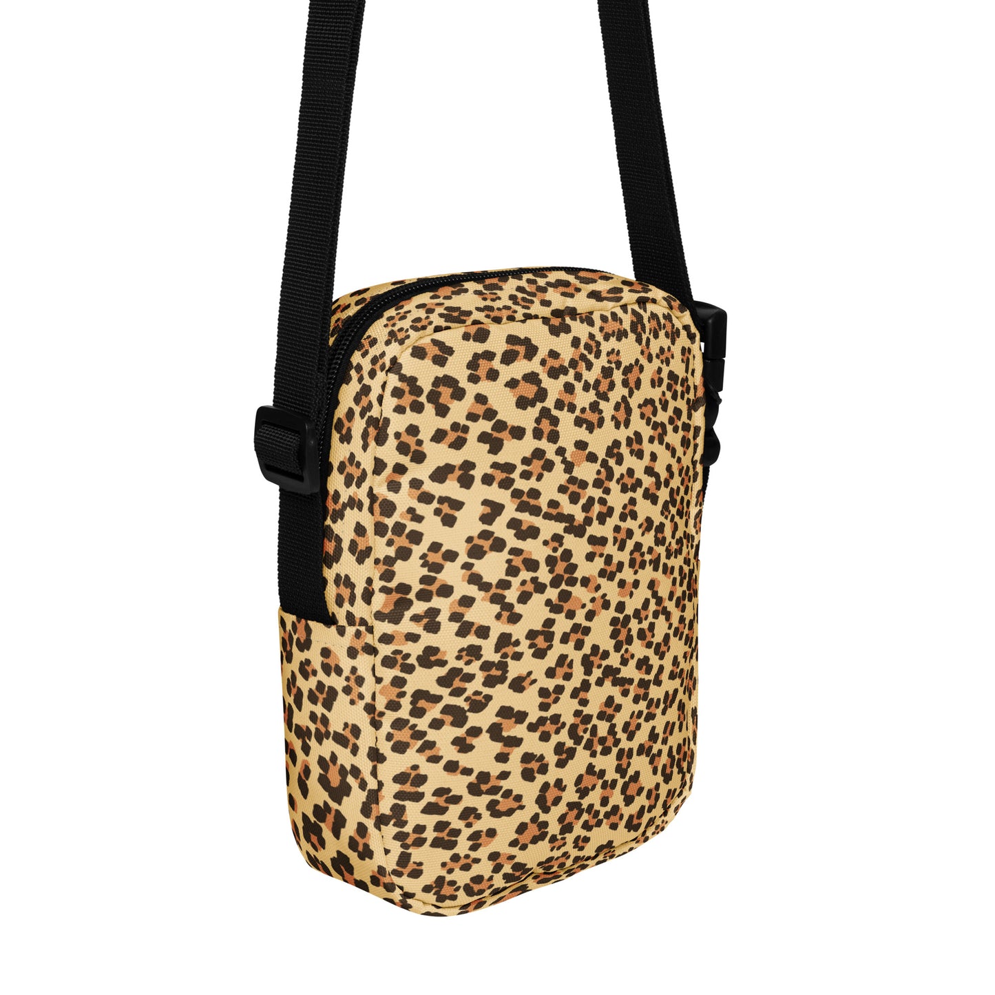 Brown Leopard Utility Crossbody Bag