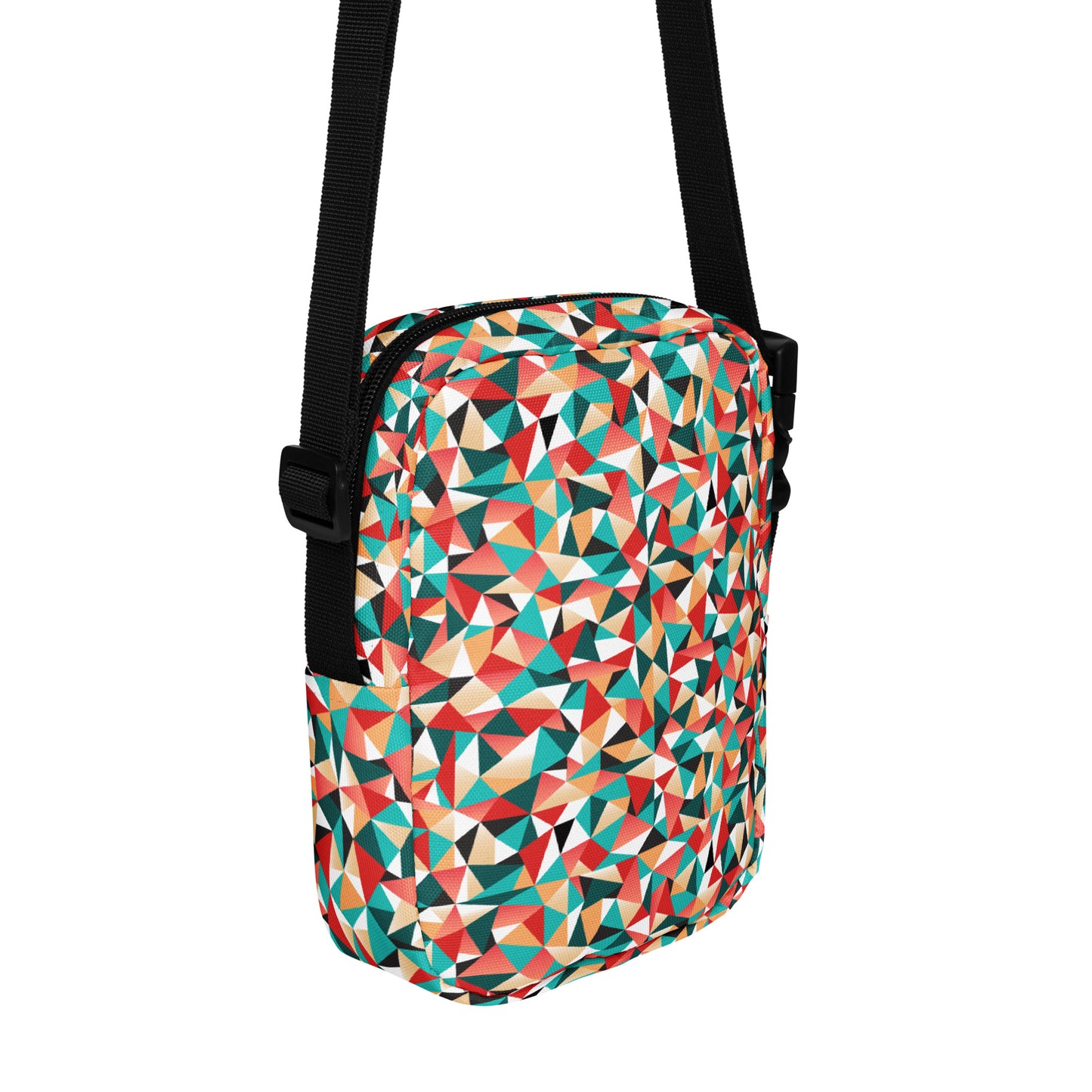 Kaleidoscopic Utility Crossbody Bag