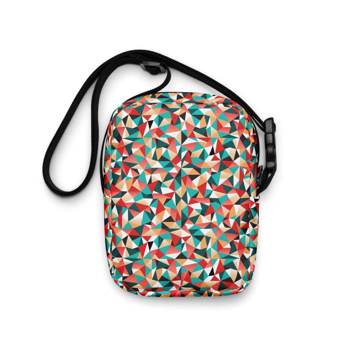 Kaleidoscopic Utility Crossbody Bag