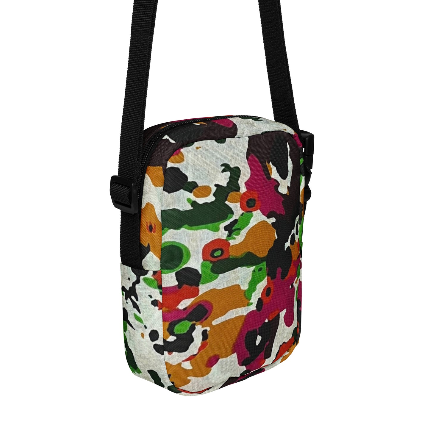 Multicolour Paint Utility Crossbody Bag