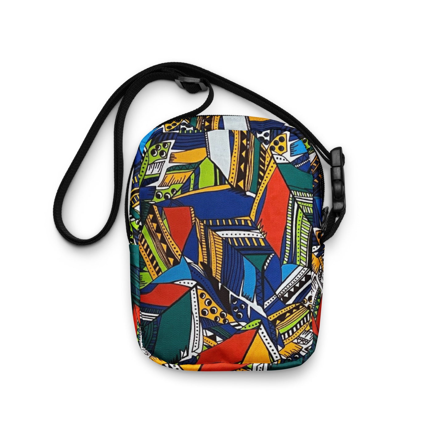 Multicolour Shapes Utility Crossbody Bag