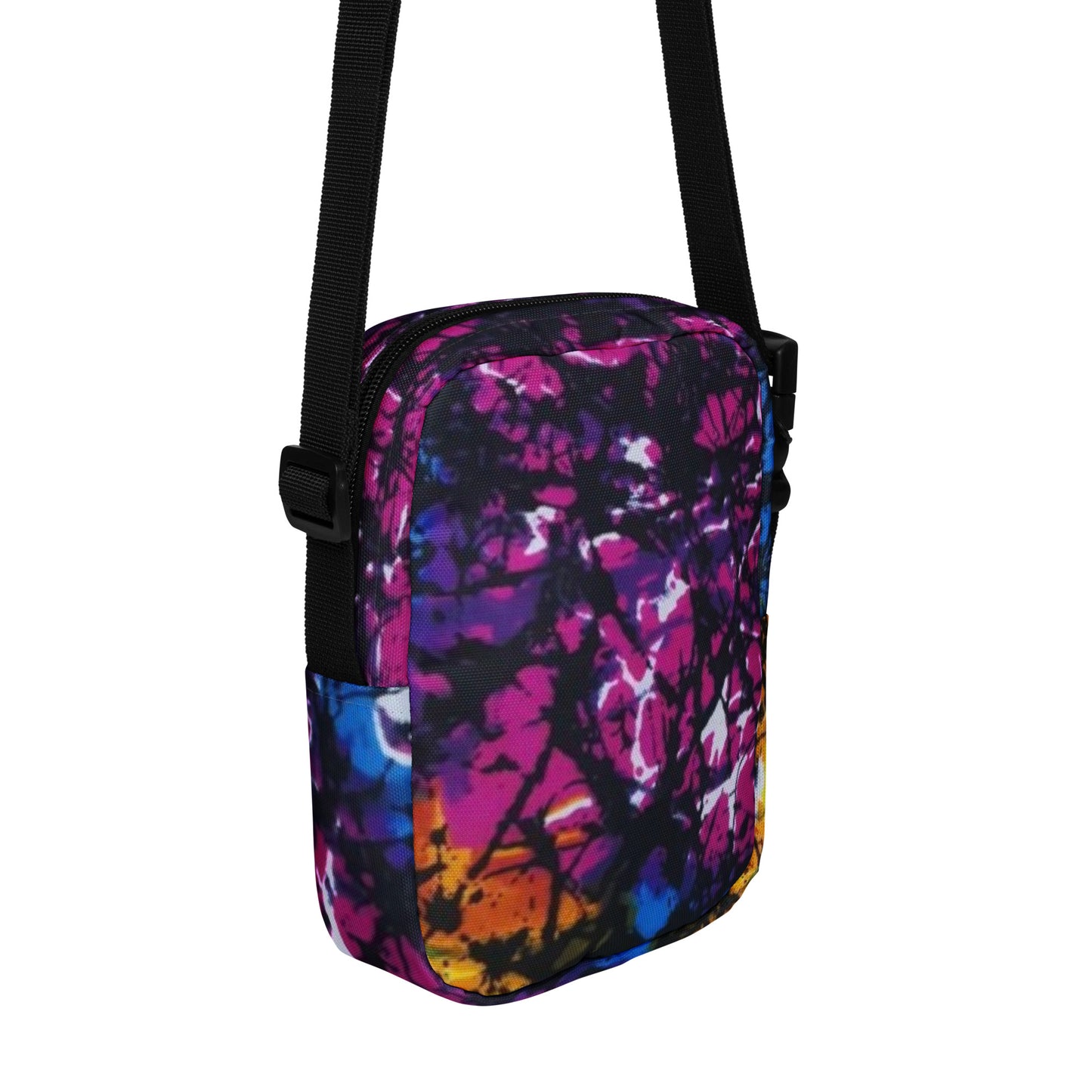 Multicolour Shapes Utility Crossbody Bag