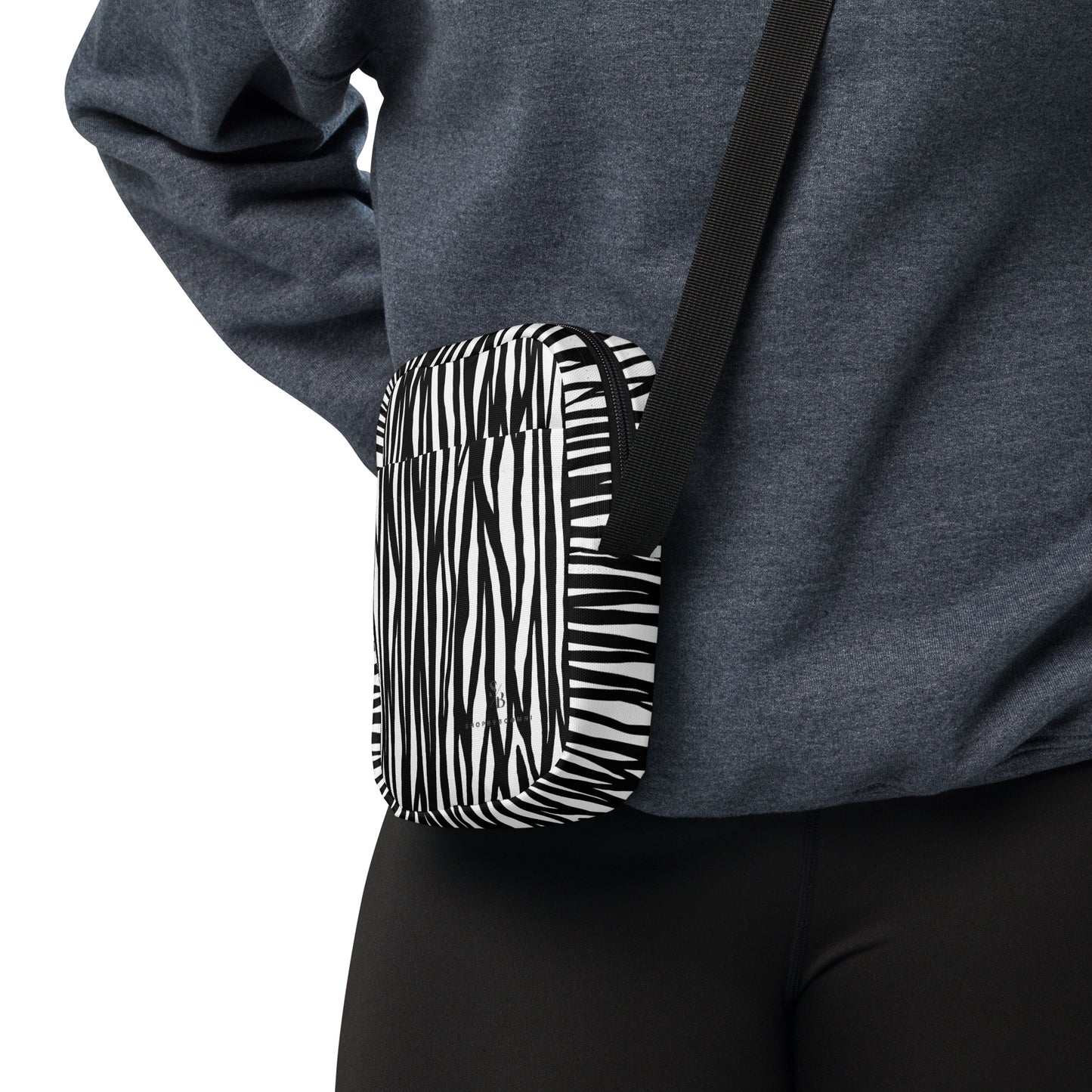 Zebra Utility Crossbody Bag