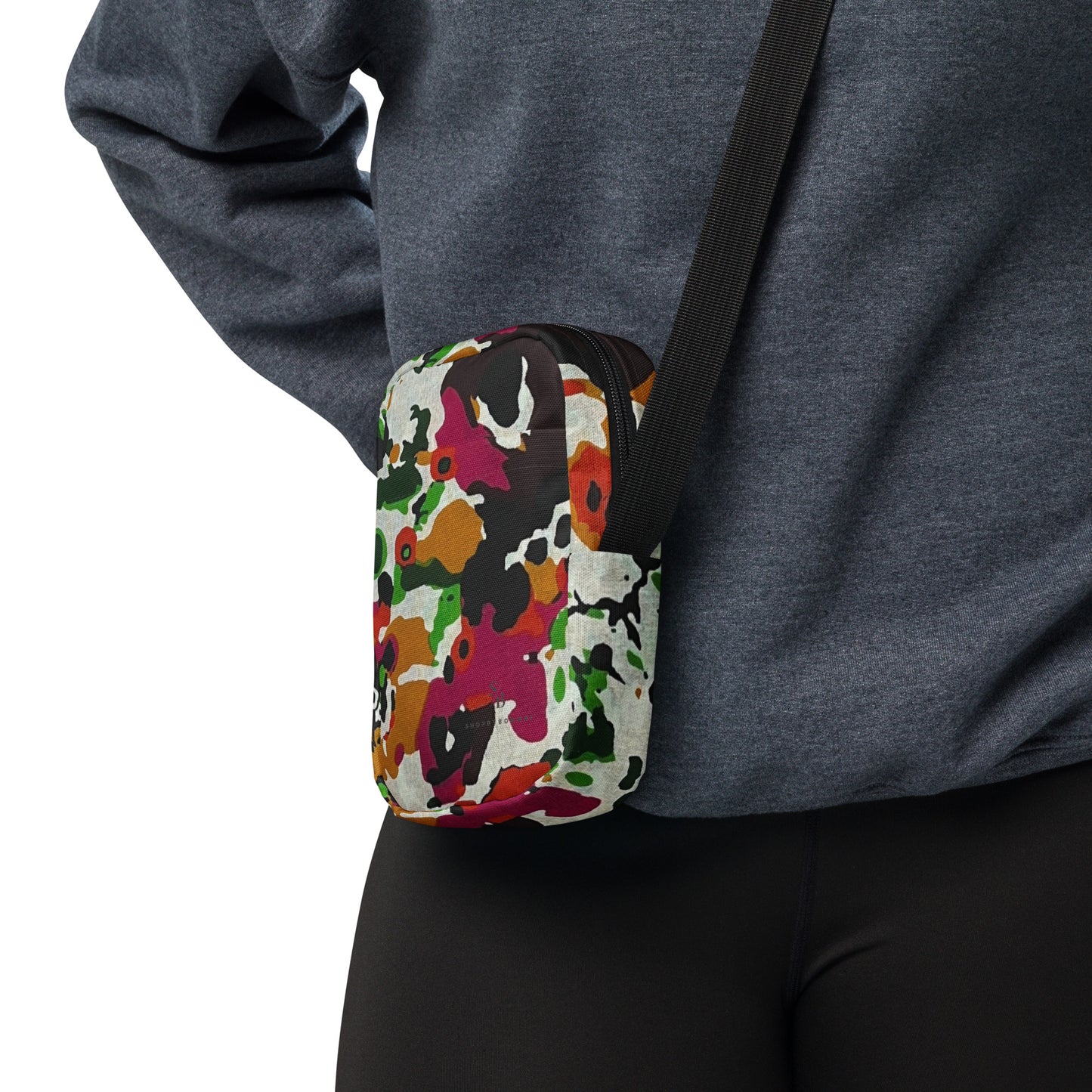 Multicolour Paint Utility Crossbody Bag