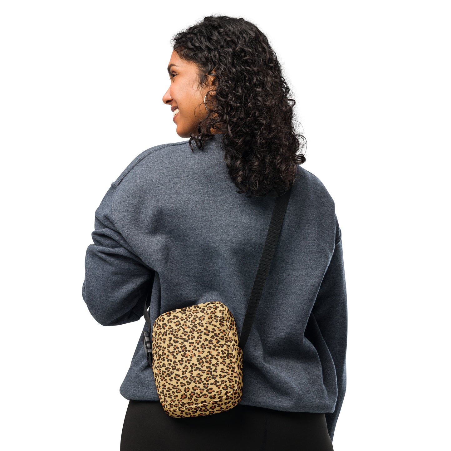 Brown Leopard Utility Crossbody Bag