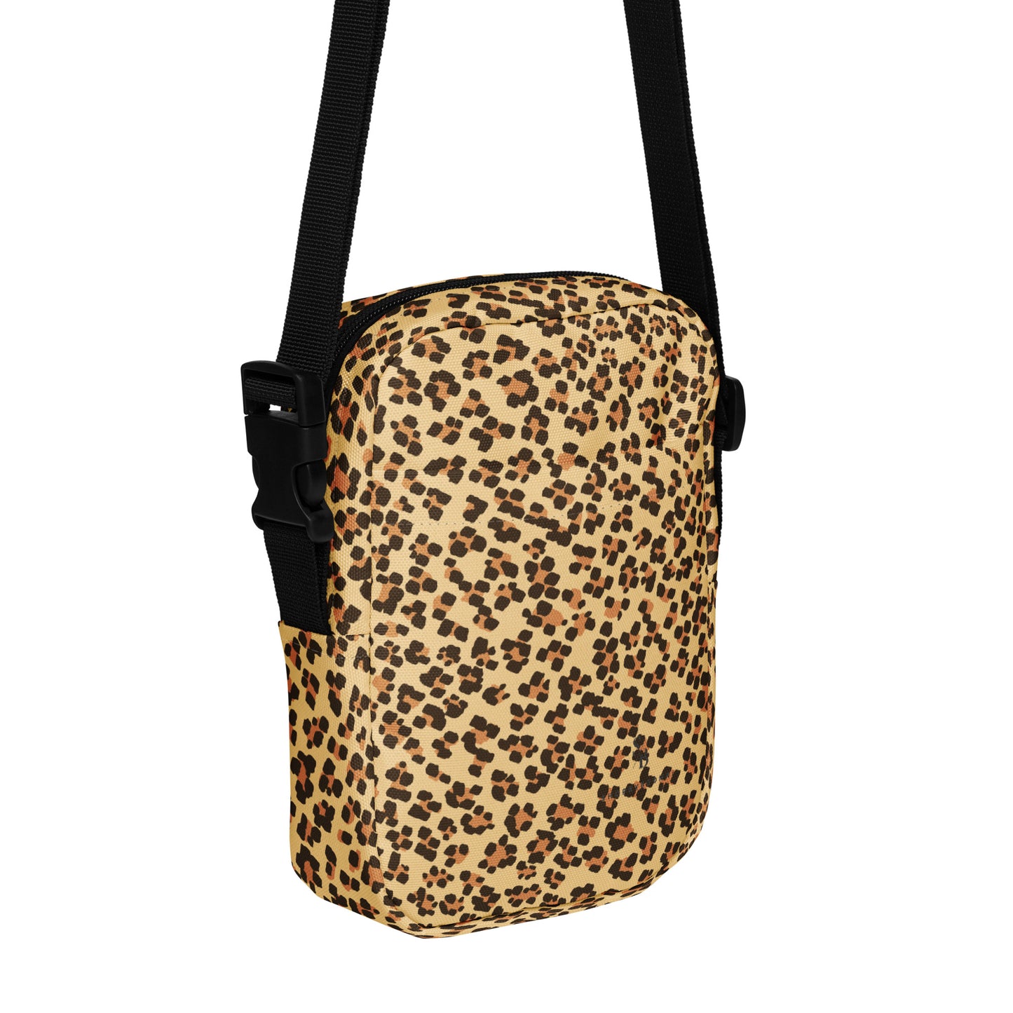 Brown Leopard Utility Crossbody Bag