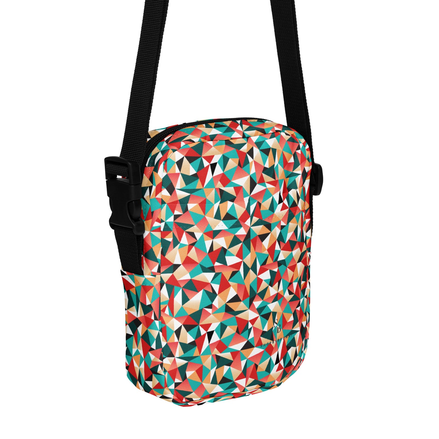 Kaleidoscopic Utility Crossbody Bag