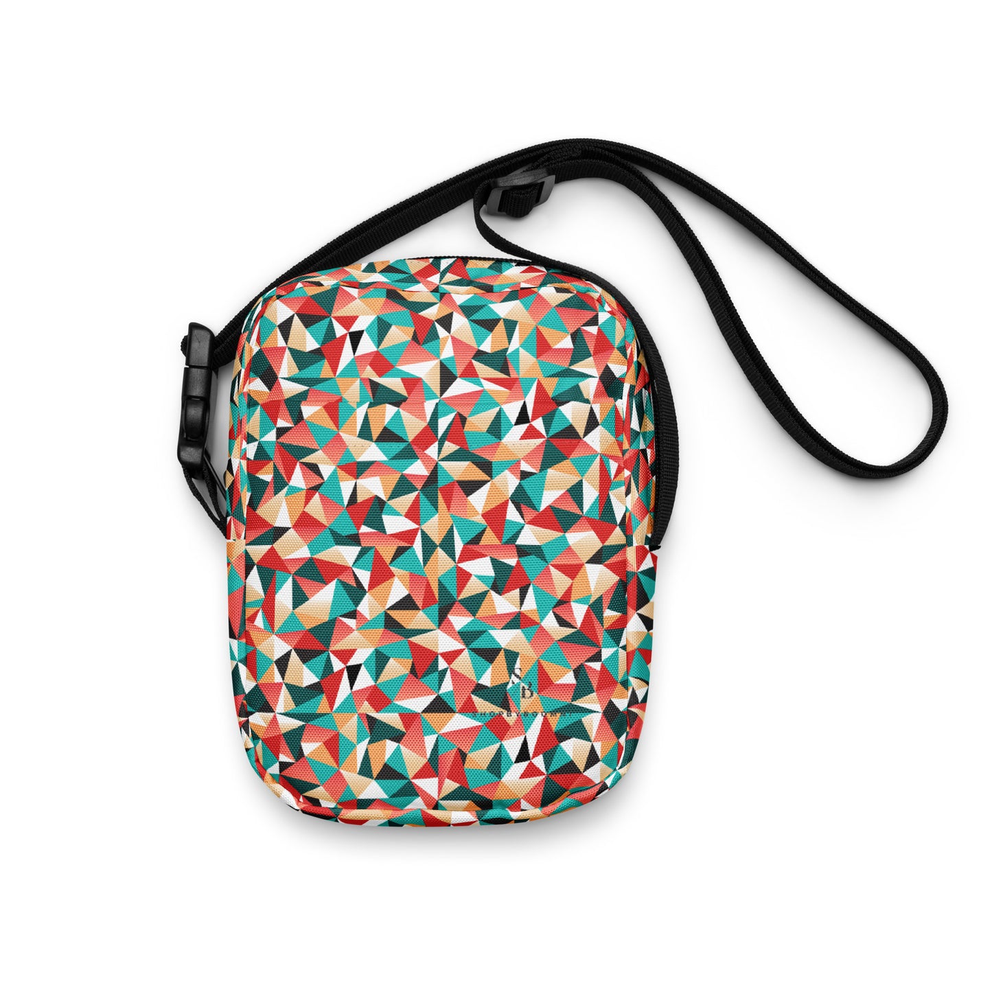 Kaleidoscopic Utility Crossbody Bag