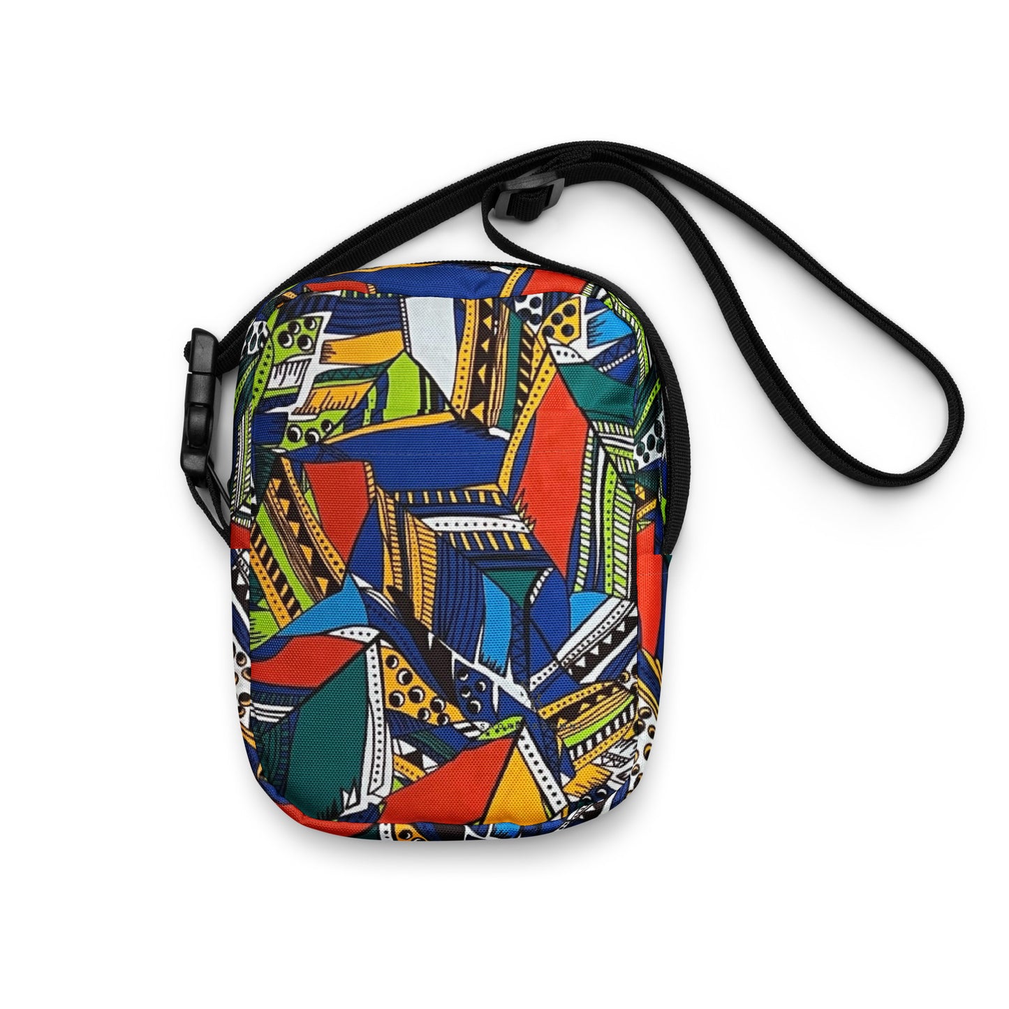 Multicolour Shapes Utility Crossbody Bag