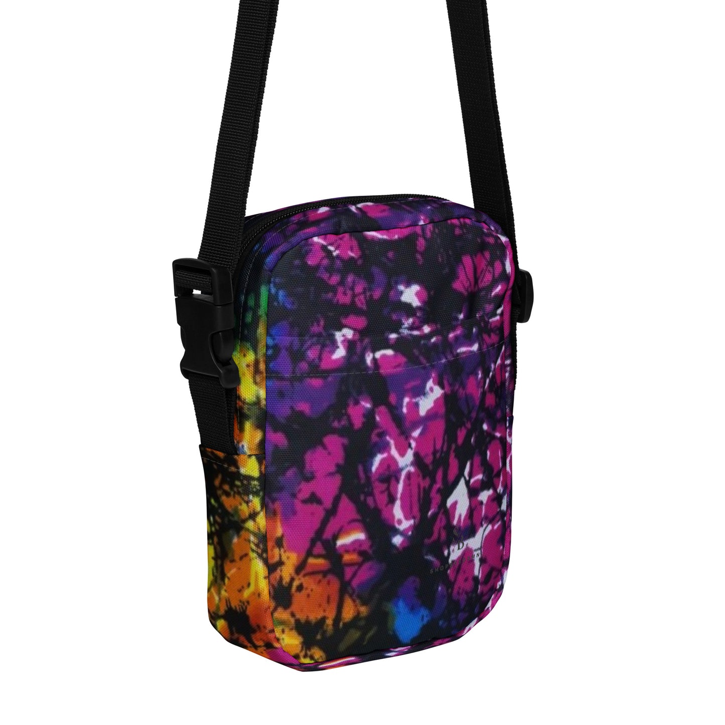 Multicolour Shapes Utility Crossbody Bag