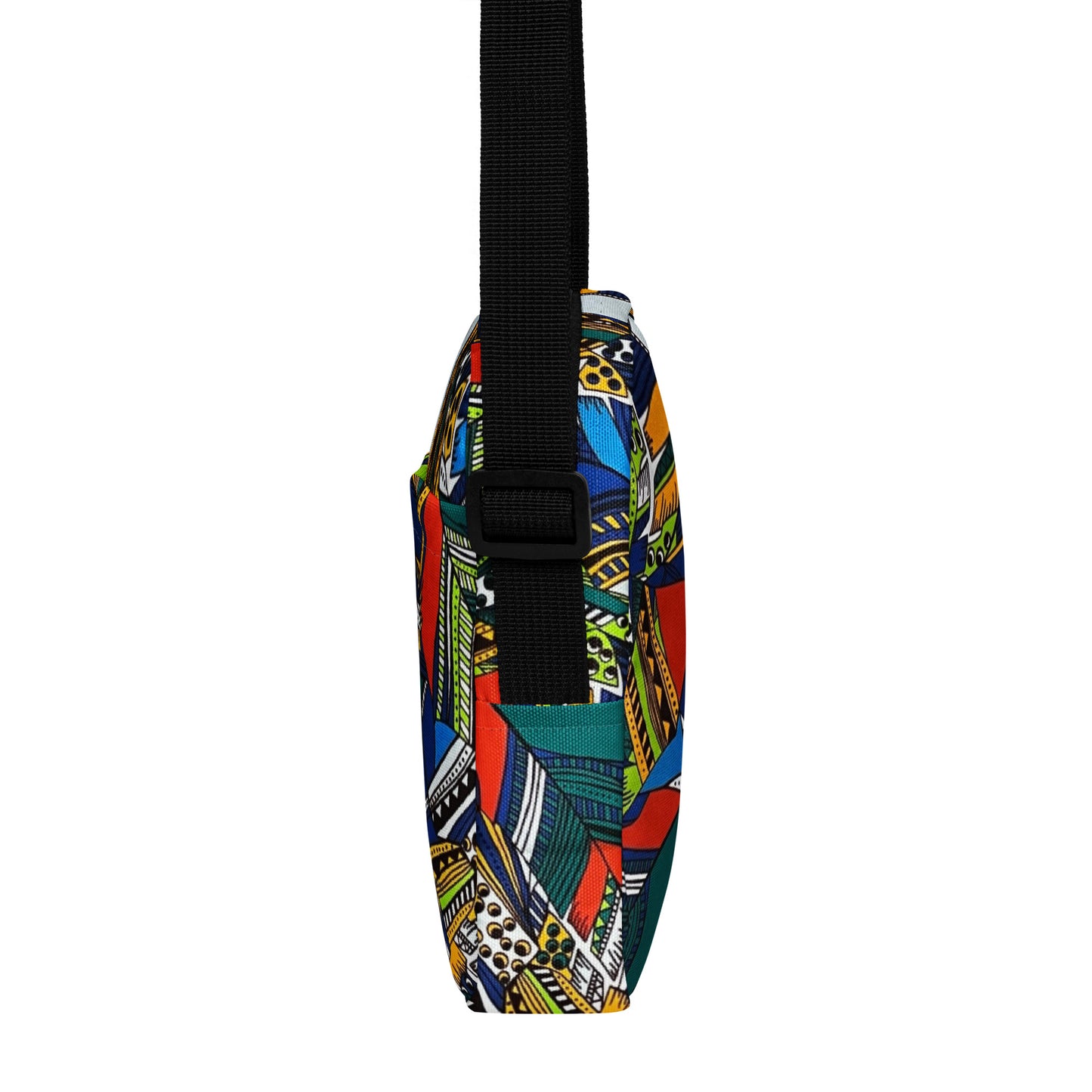 Multicolour Shapes Utility Crossbody Bag