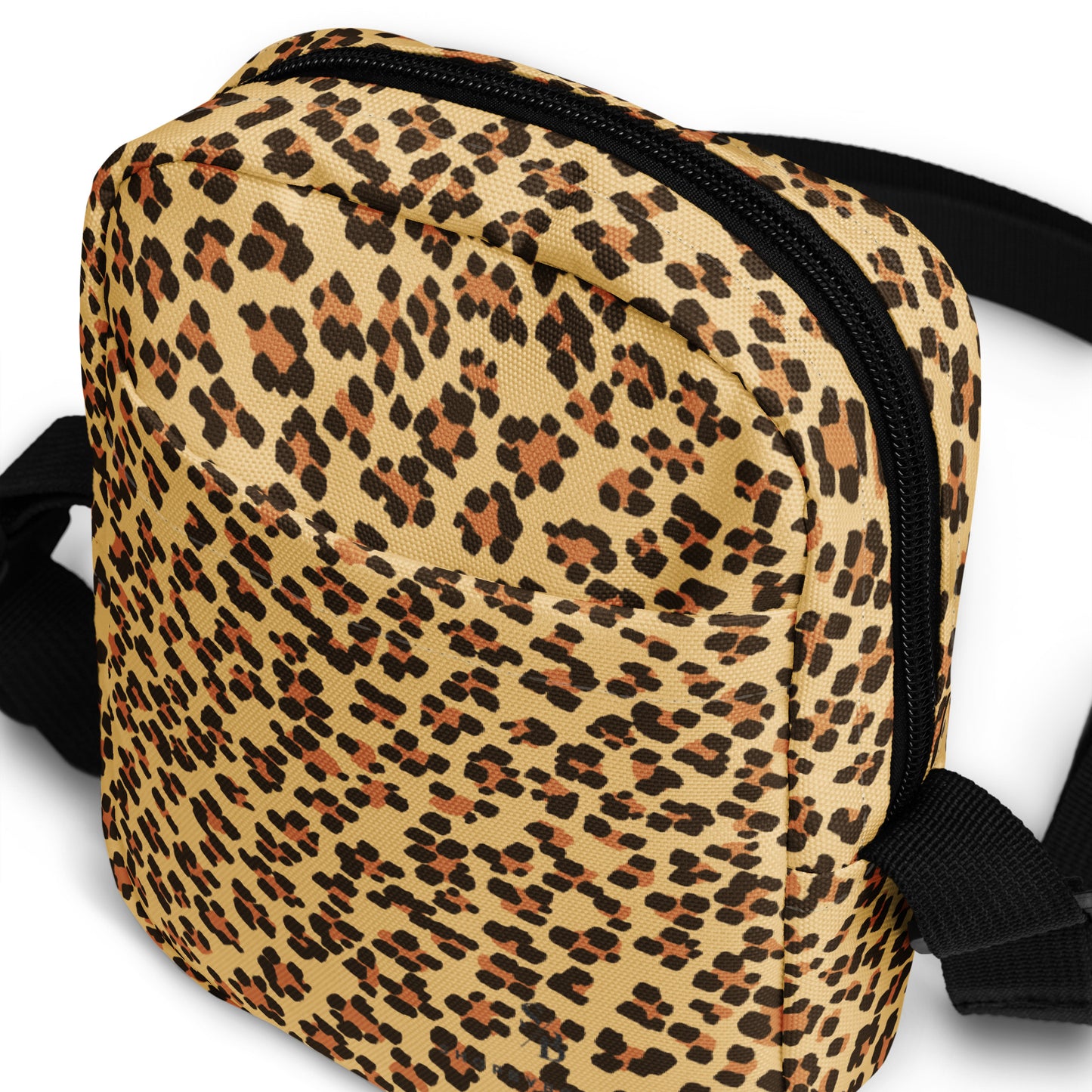 Brown Leopard Utility Crossbody Bag