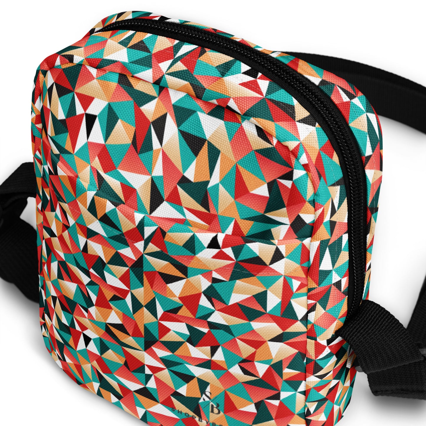 Kaleidoscopic Utility Crossbody Bag