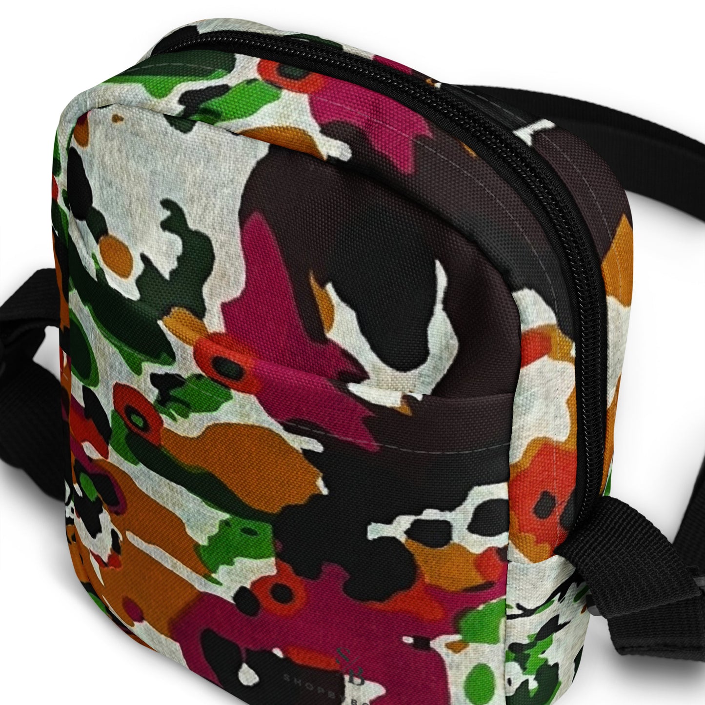 Multicolour Paint Utility Crossbody Bag