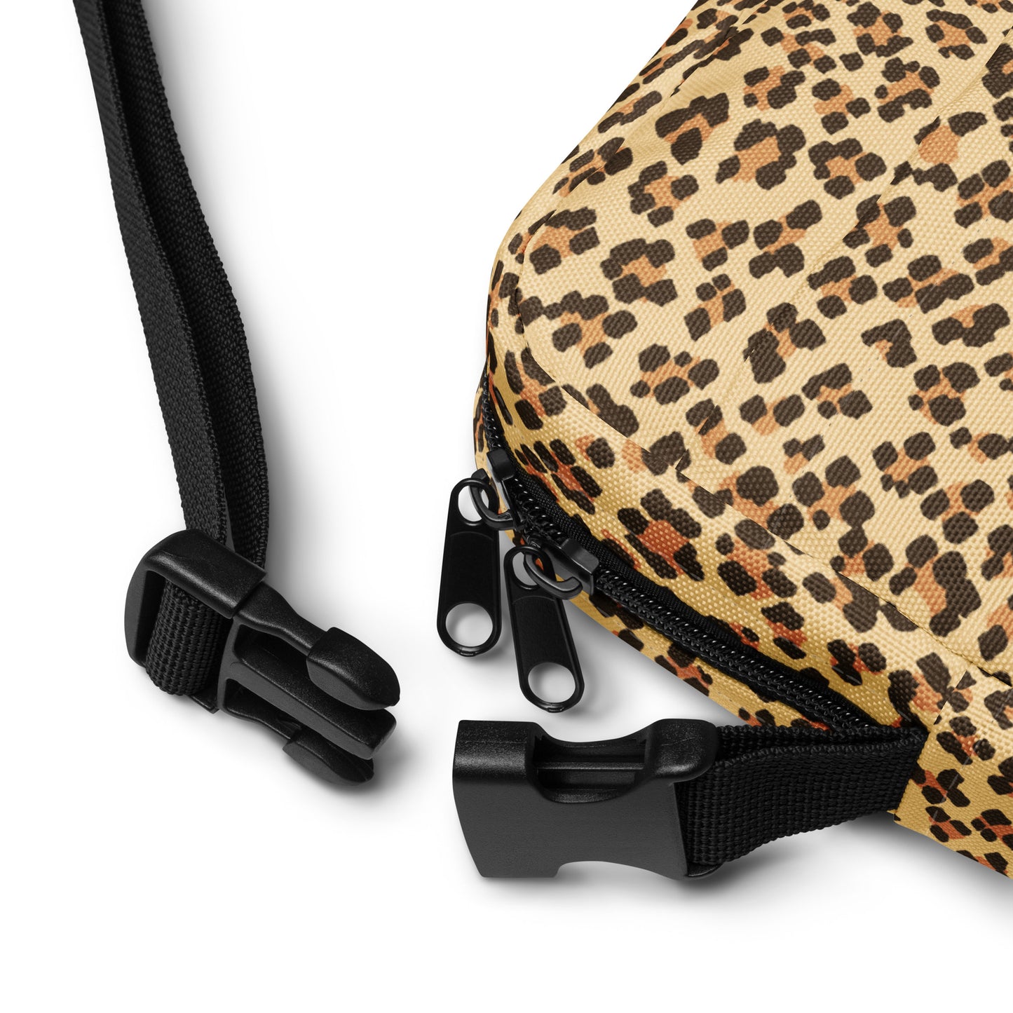 Brown Leopard Utility Crossbody Bag