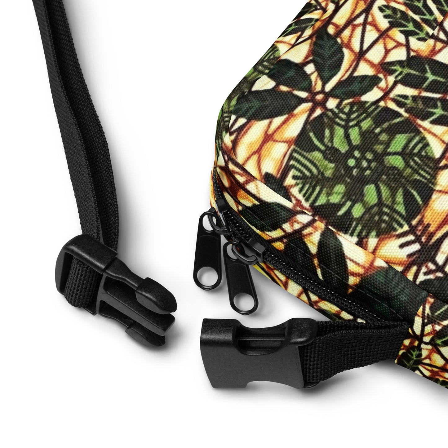 Multicolour Adire Utility Crossbody Bag