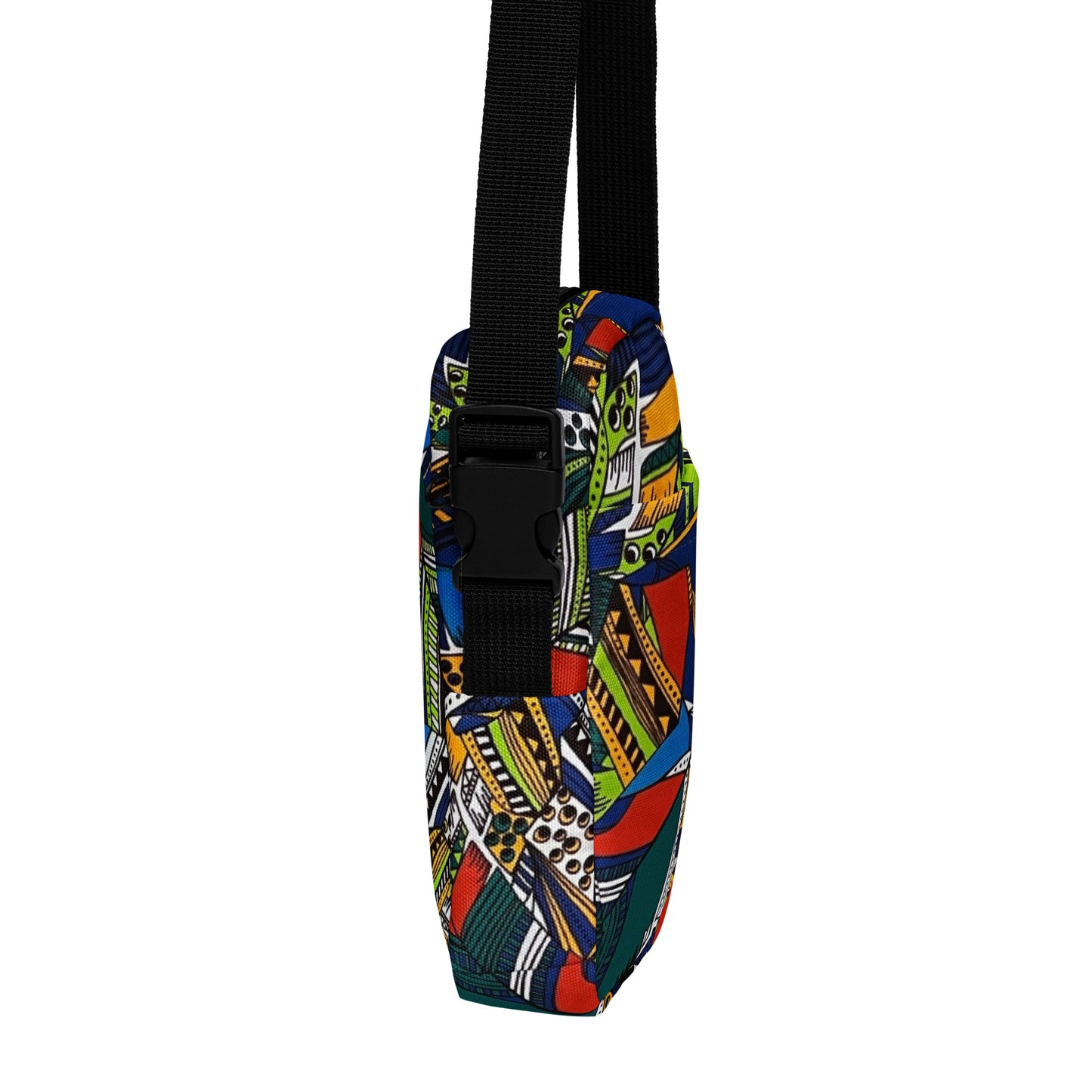 Multicolour Shapes Utility Crossbody Bag