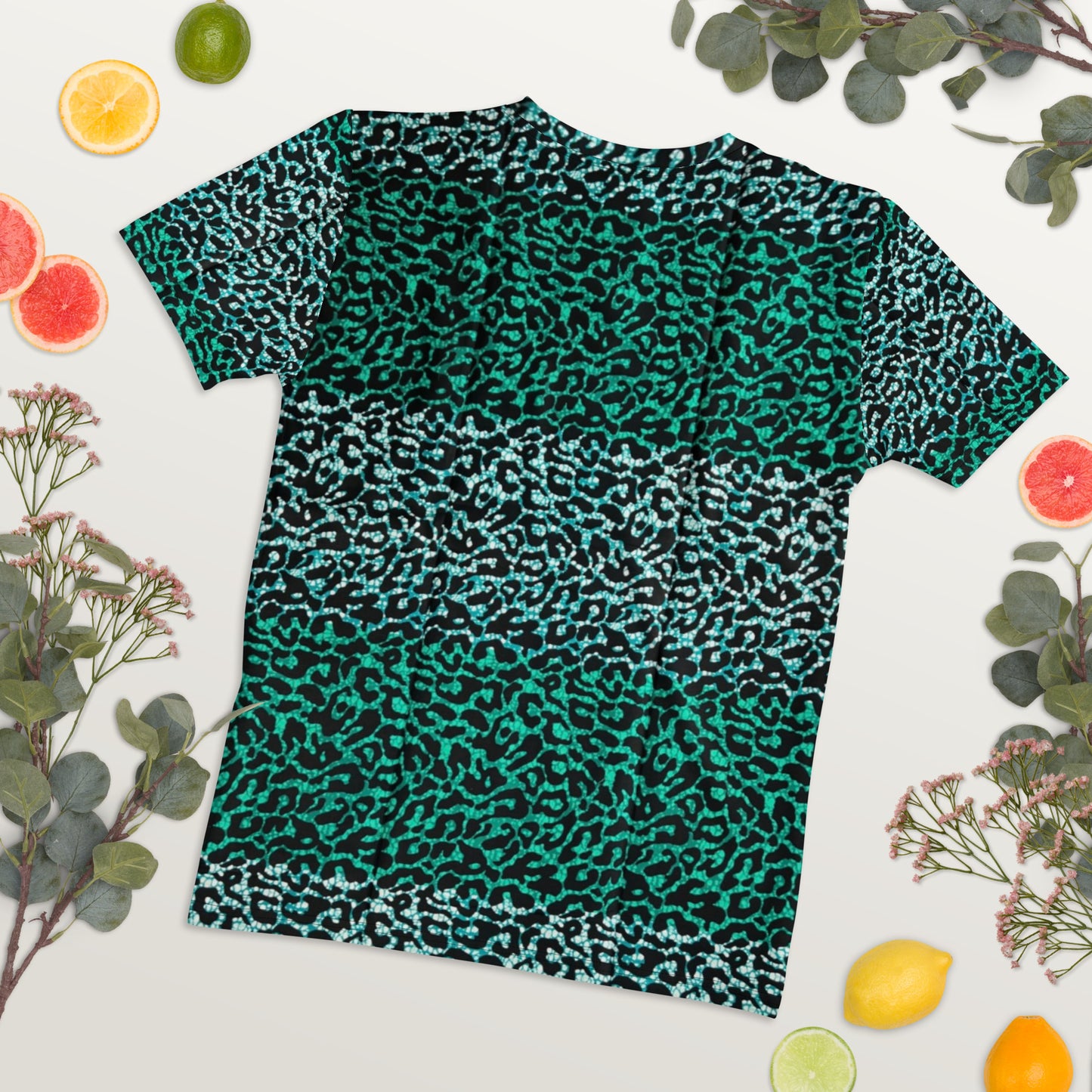 Green Leopard Ankara Women's T-shirt