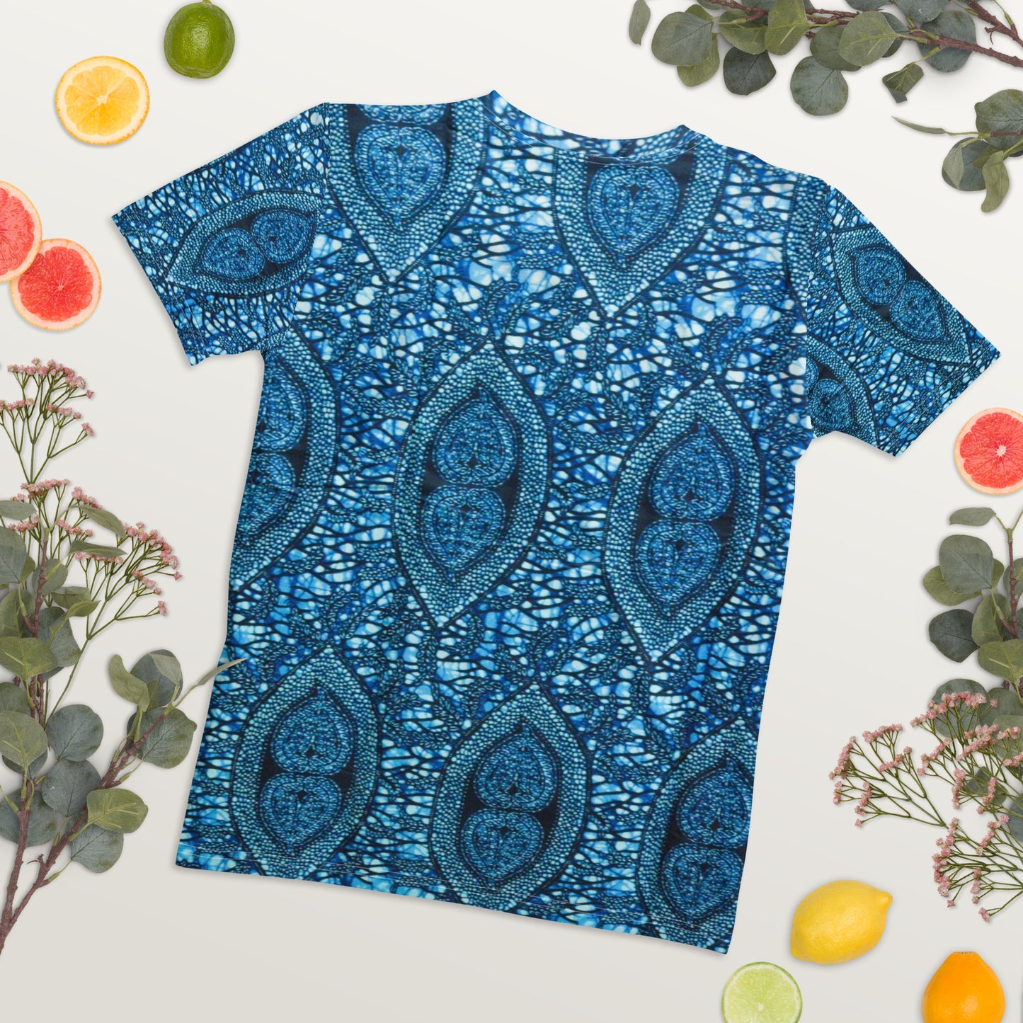 Blue Peas Ankara Women's T-shirt