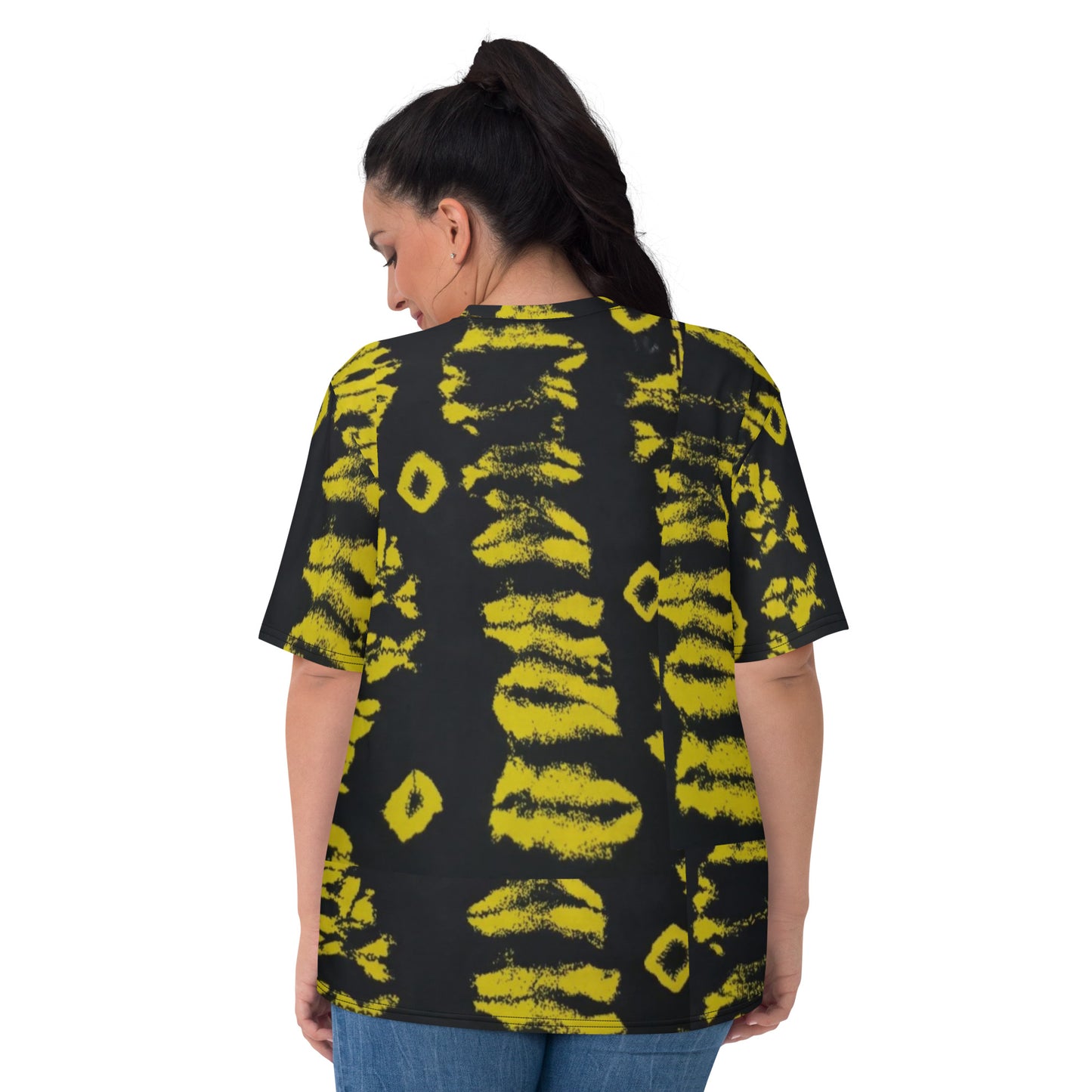 Yellow Adire Ankara Women's T-shirt