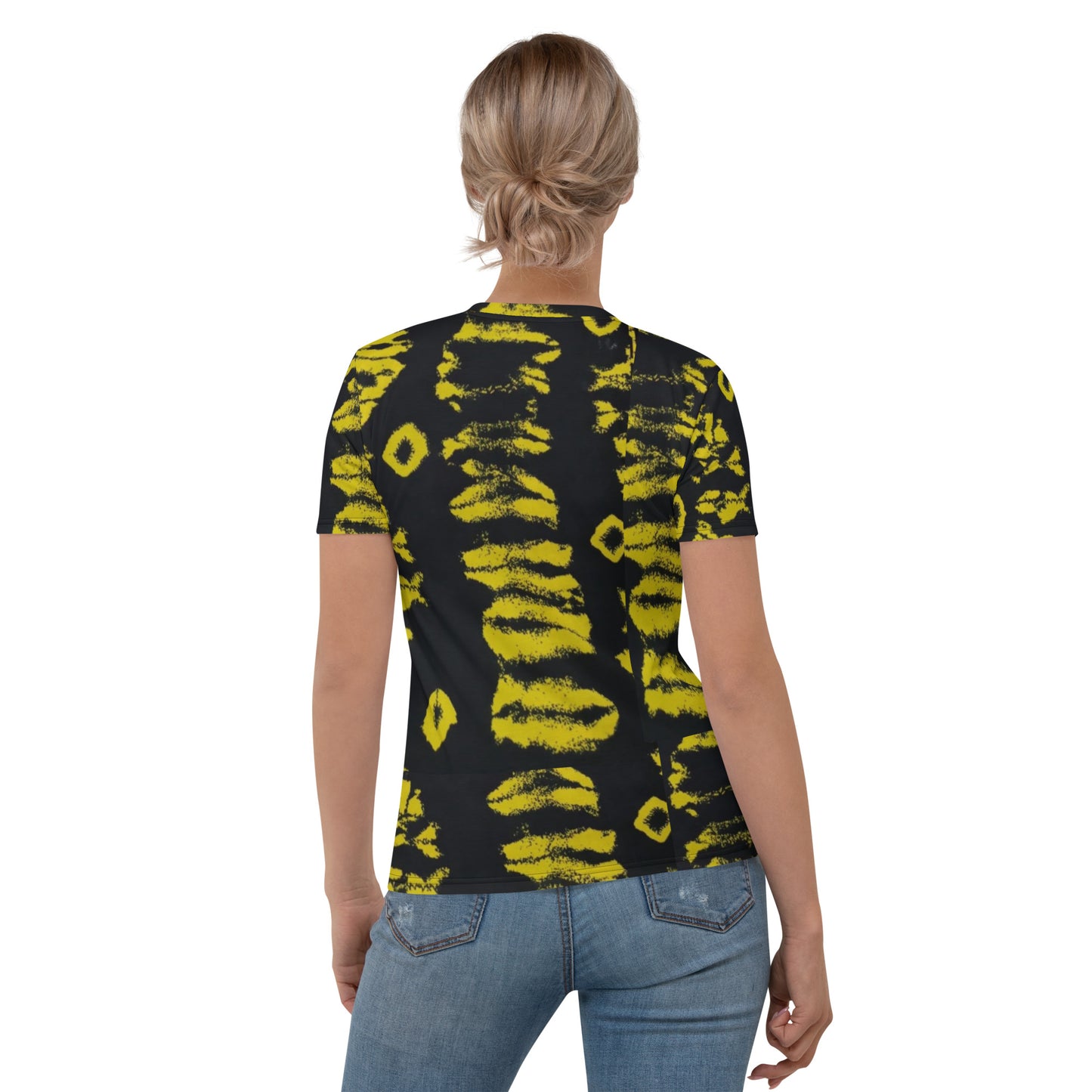 Yellow Adire Ankara Women's T-shirt