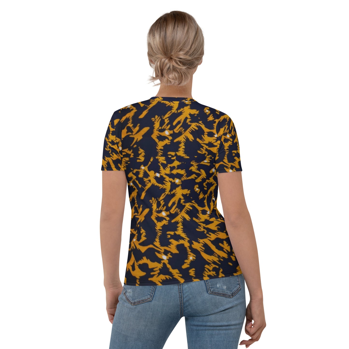 Yellow Leopard Ankara Women's T-shirt