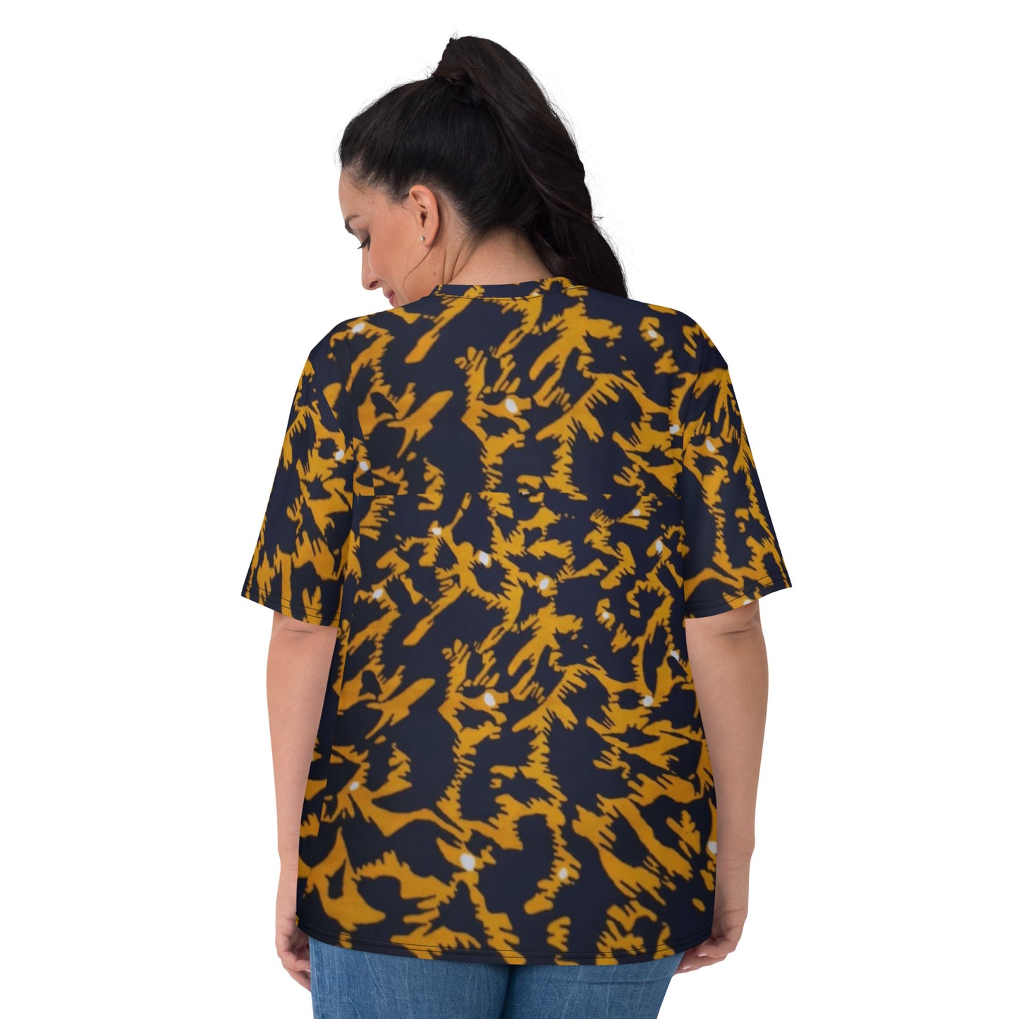 Yellow Leopard Ankara Women's T-shirt