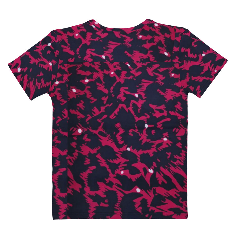 Pink Leopard Ankara Women's T-shirt