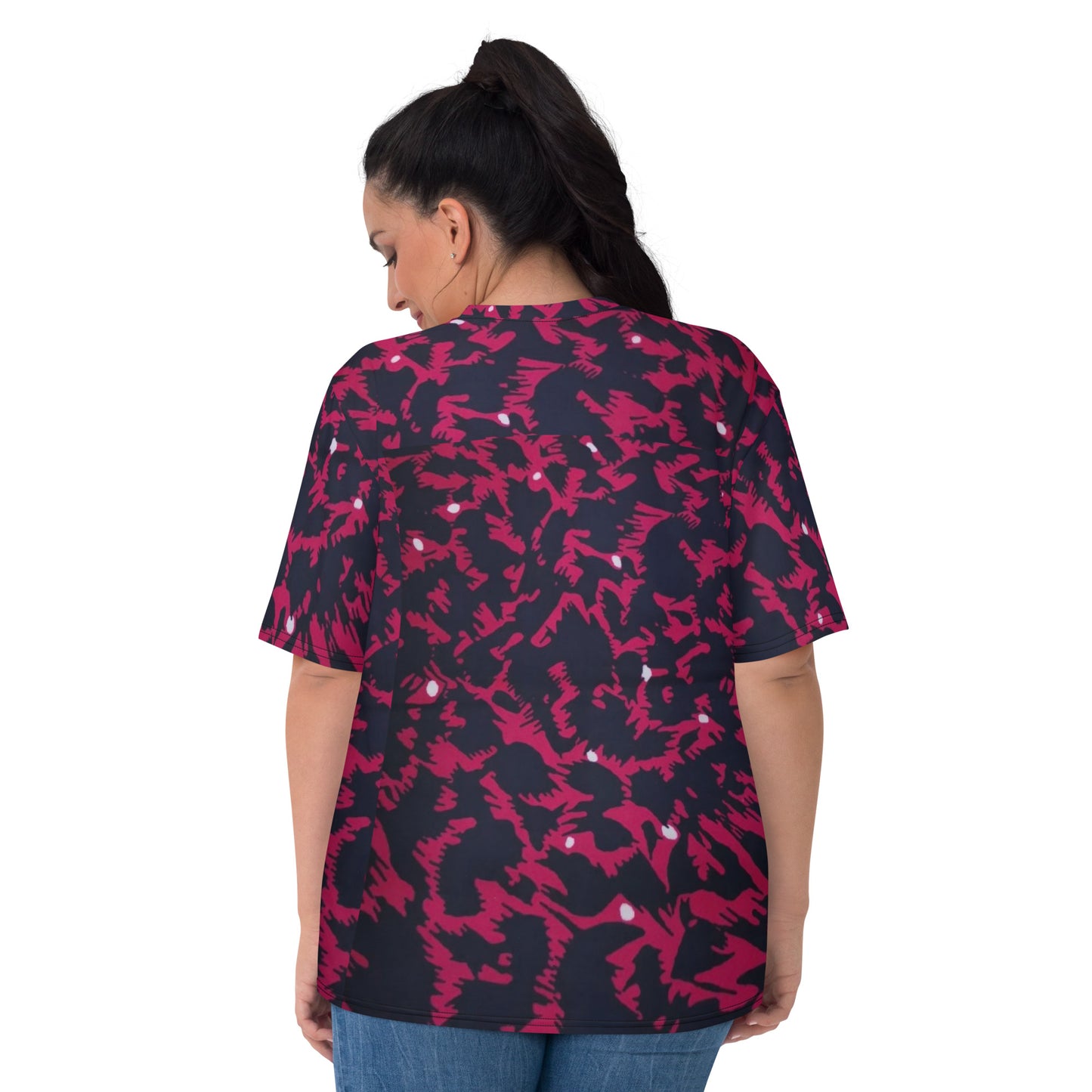 Pink Leopard Ankara Women's T-shirt