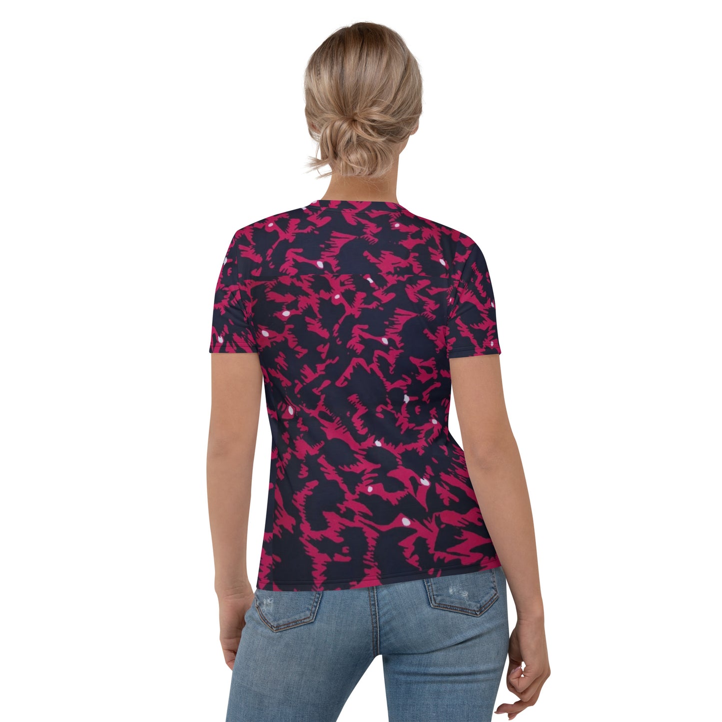 Pink Leopard Ankara Women's T-shirt