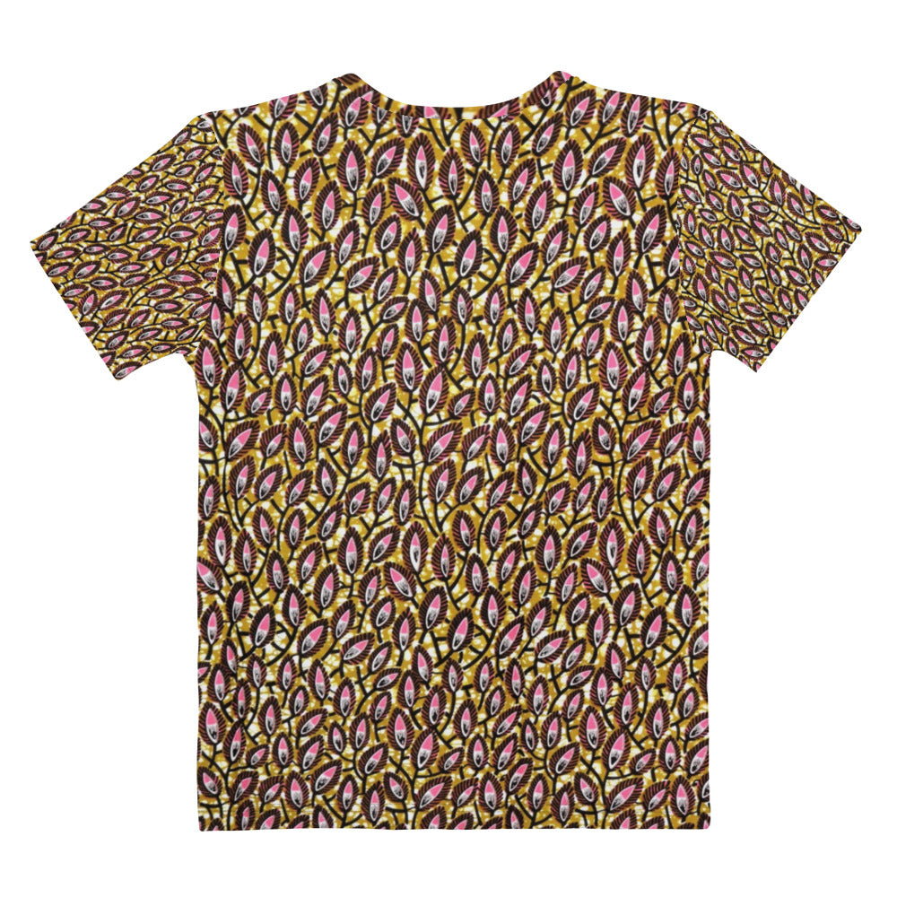 Pink Brown Ankara Women's T-shirt