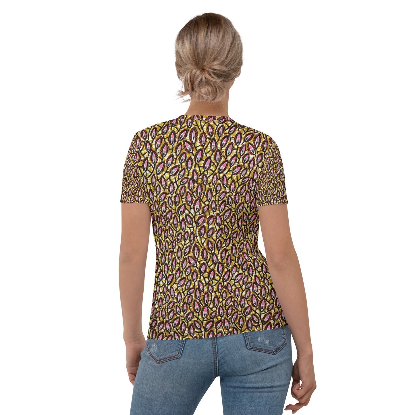 Pink Brown Ankara Women's T-shirt