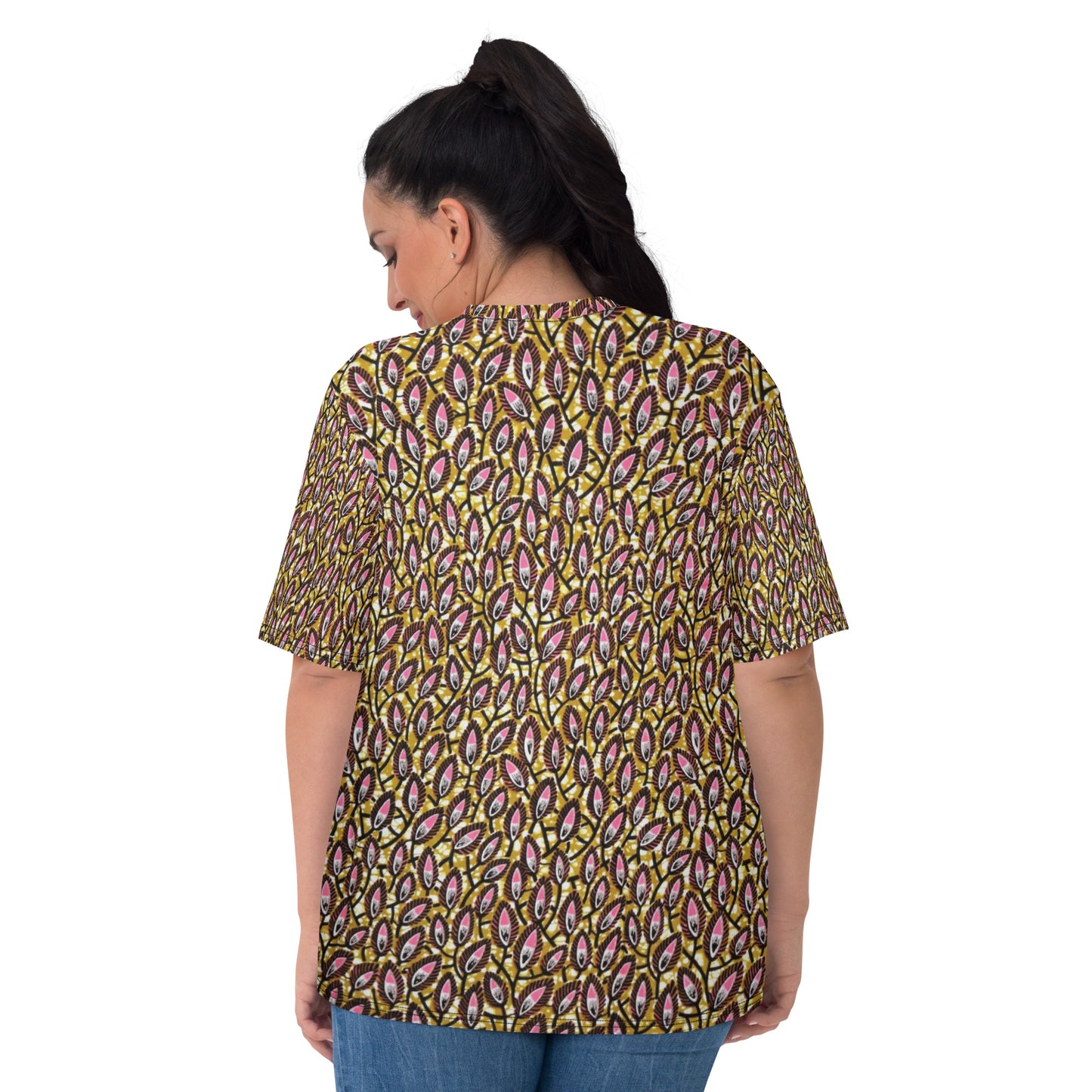 Pink Brown Ankara Women's T-shirt