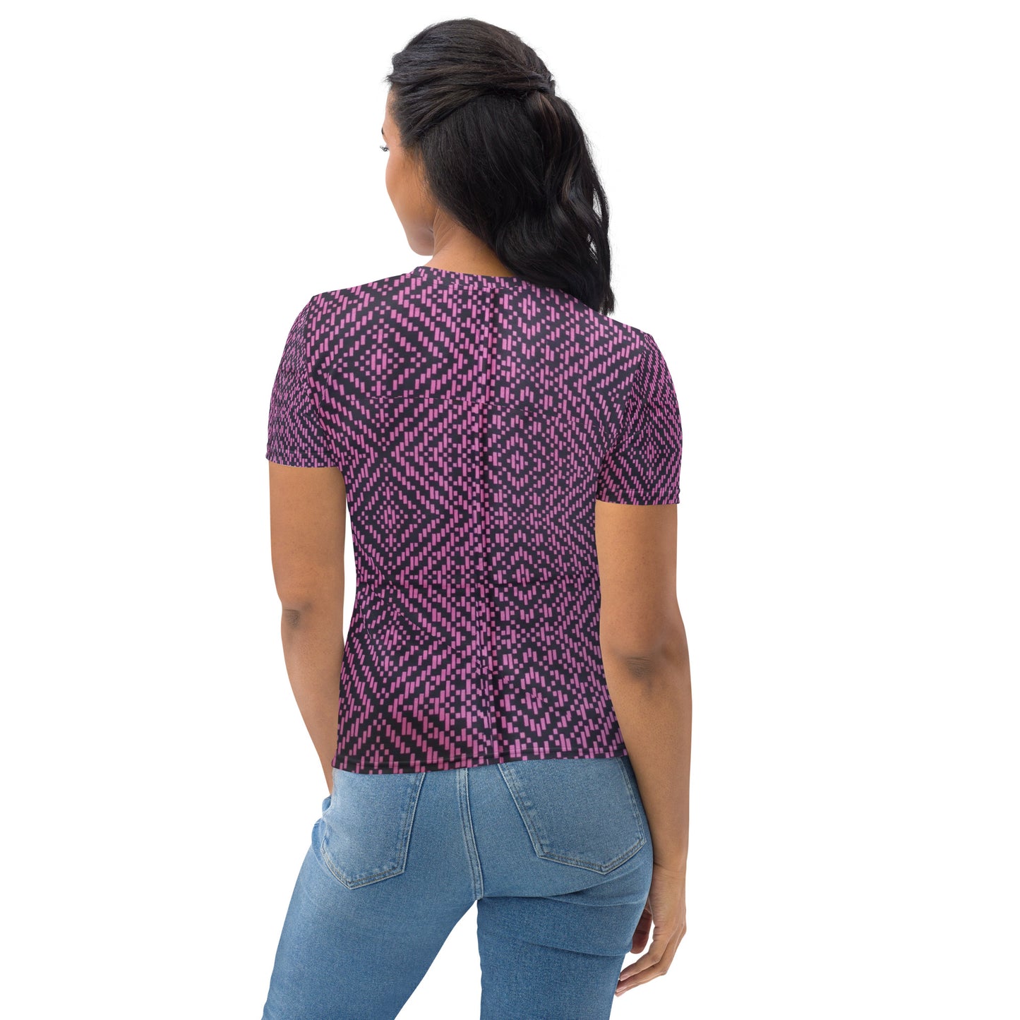 Pink Aztec Ankara Women's T-shirt