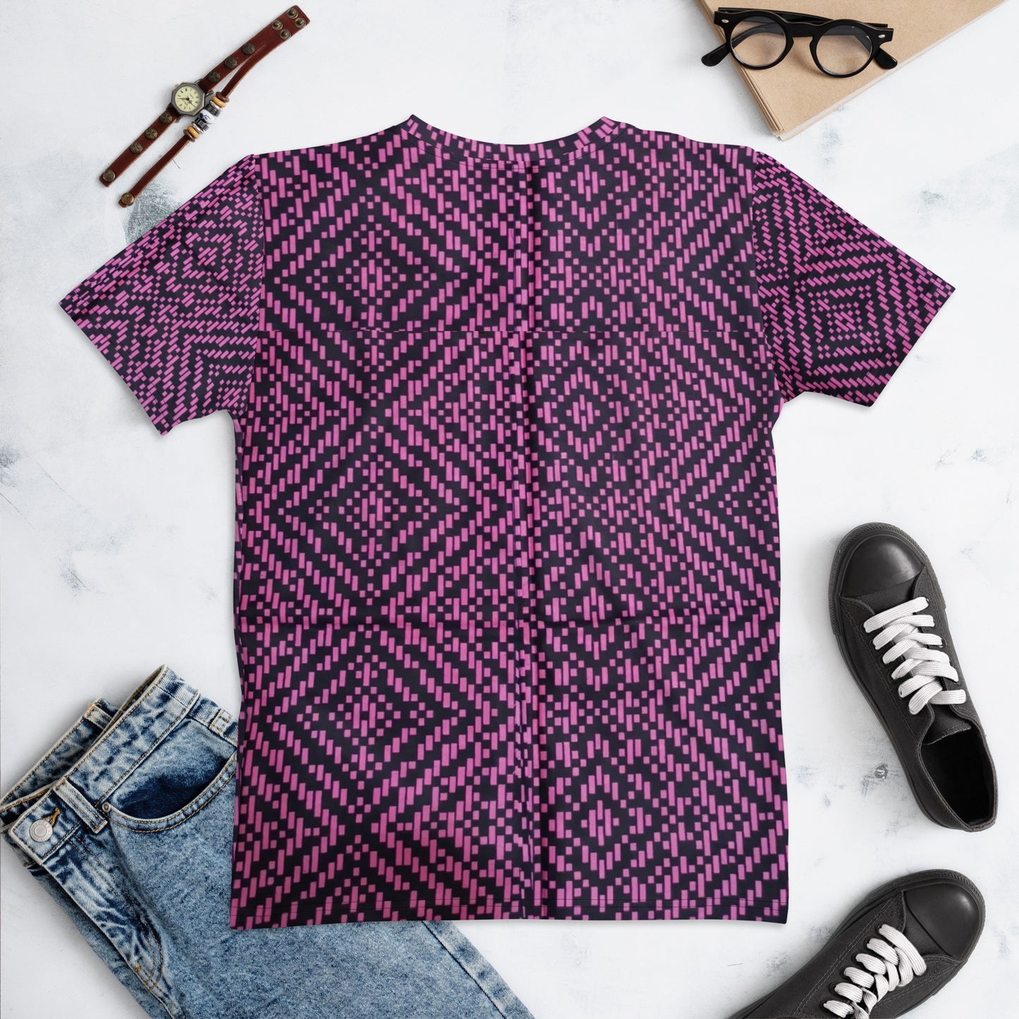 Pink Aztec Ankara Women's T-shirt