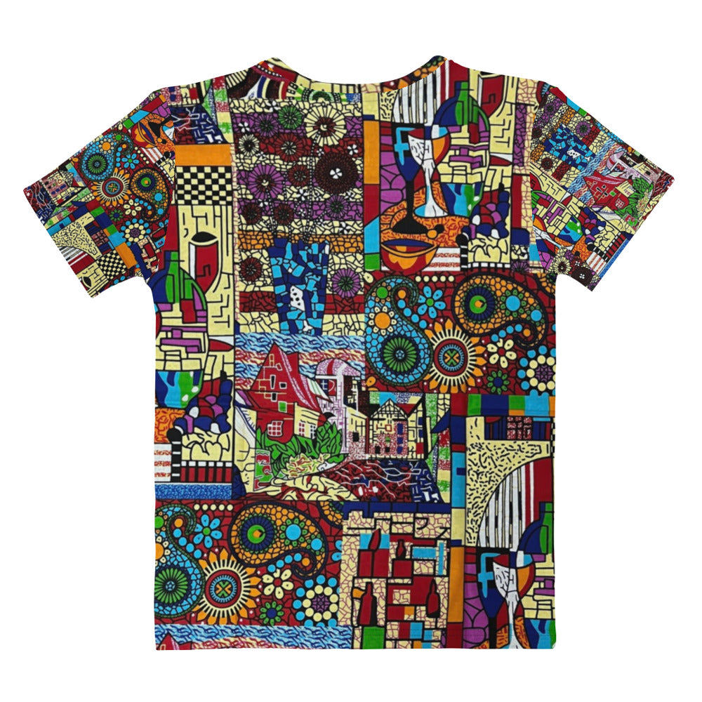 Colourful Artsy Ankara Women's T-shirt