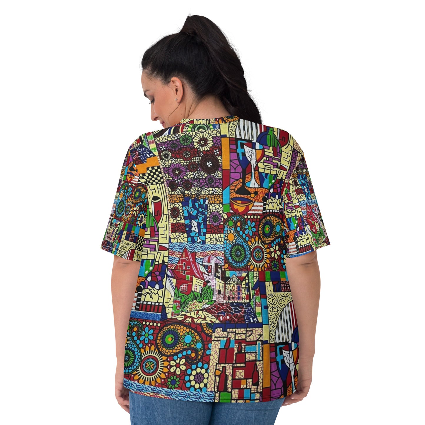 Colourful Artsy Ankara Women's T-shirt