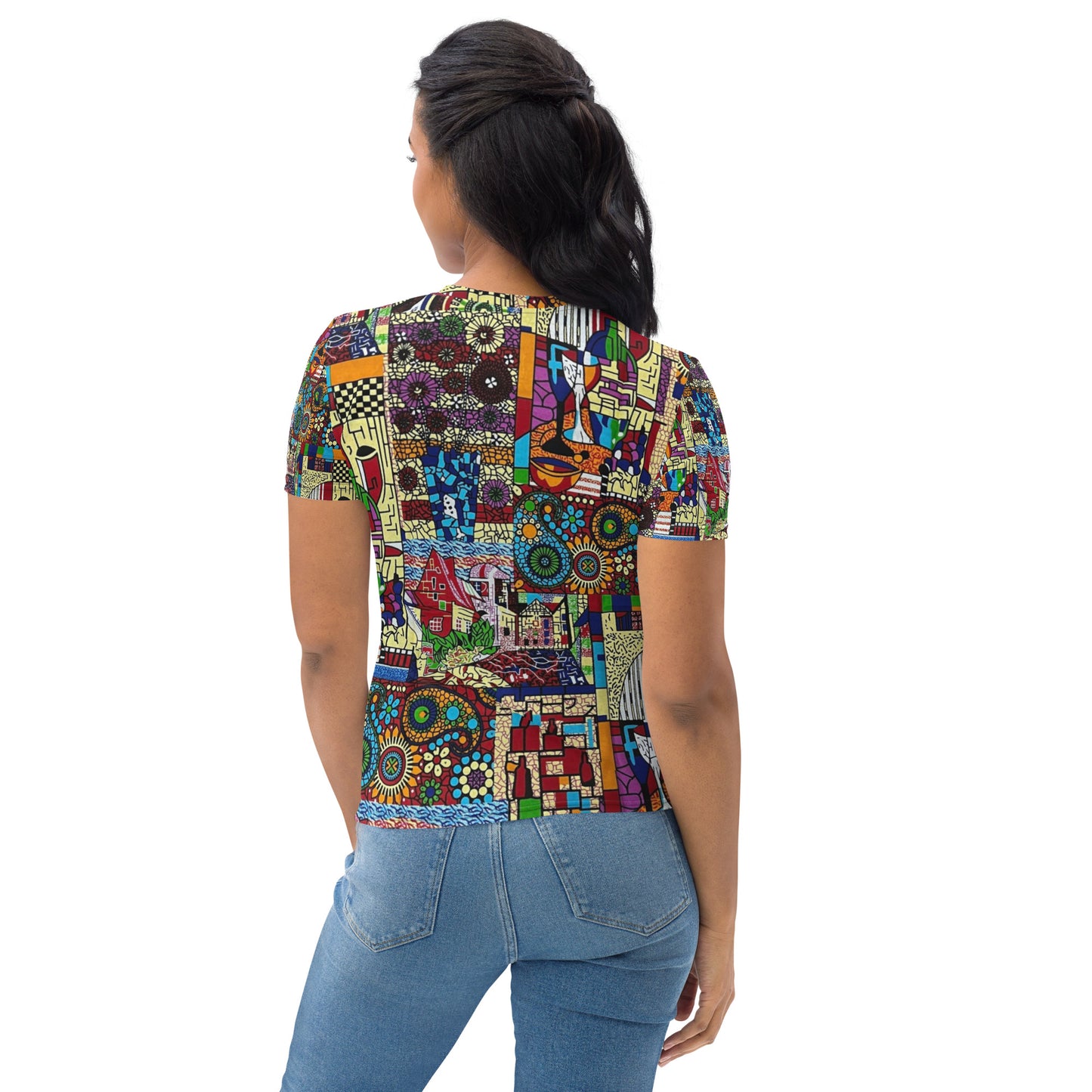 Colourful Artsy Ankara Women's T-shirt