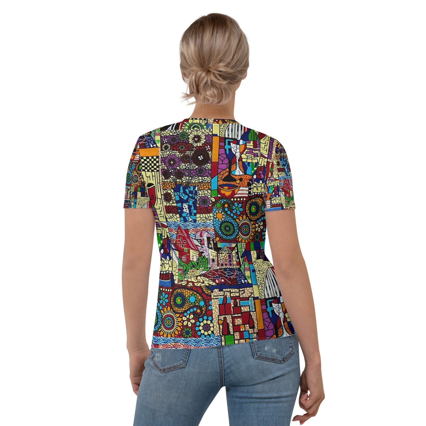 Colourful Artsy Ankara Women's T-shirt